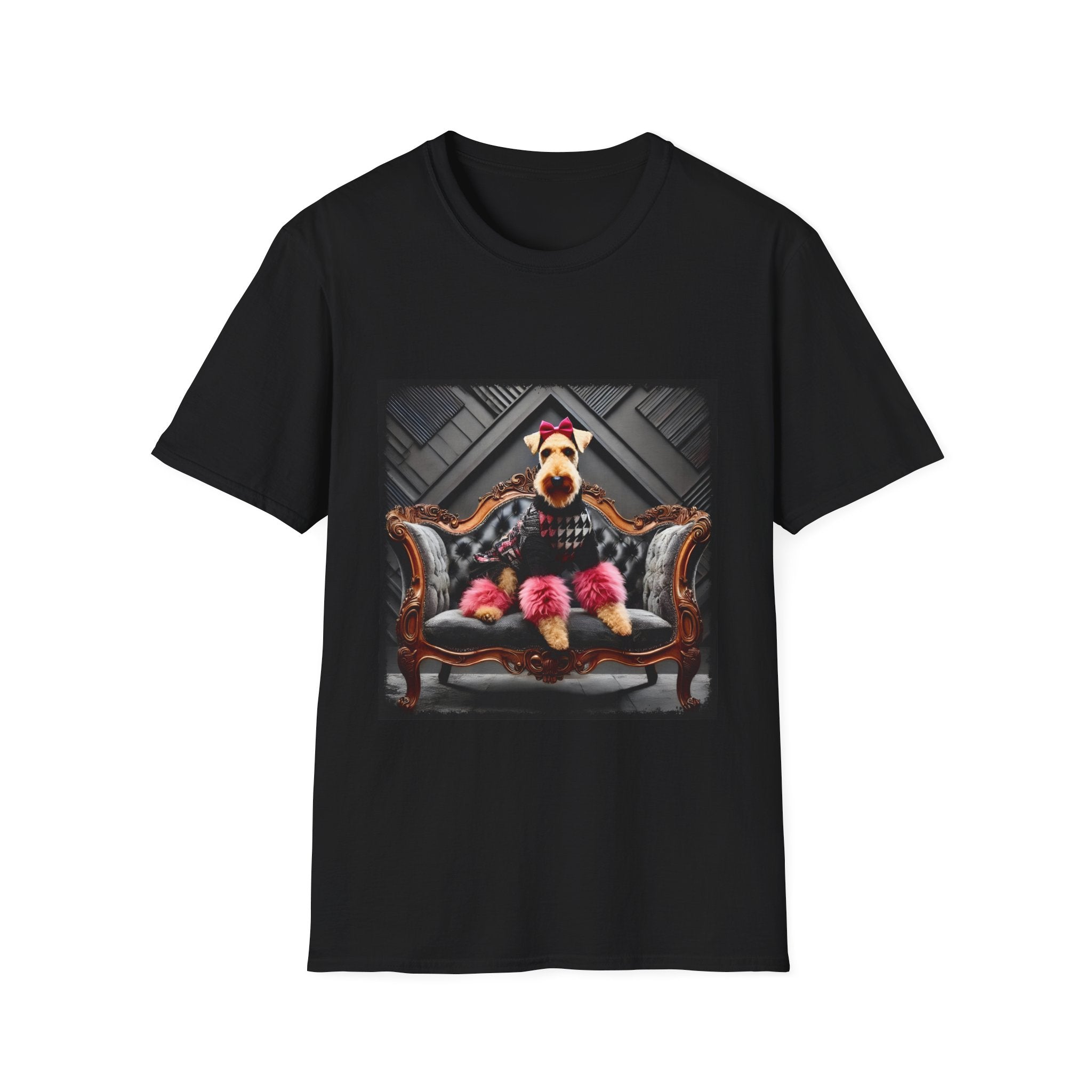 Airedale Terrier Shirt | Pink Rocker Dog Lover Tee
