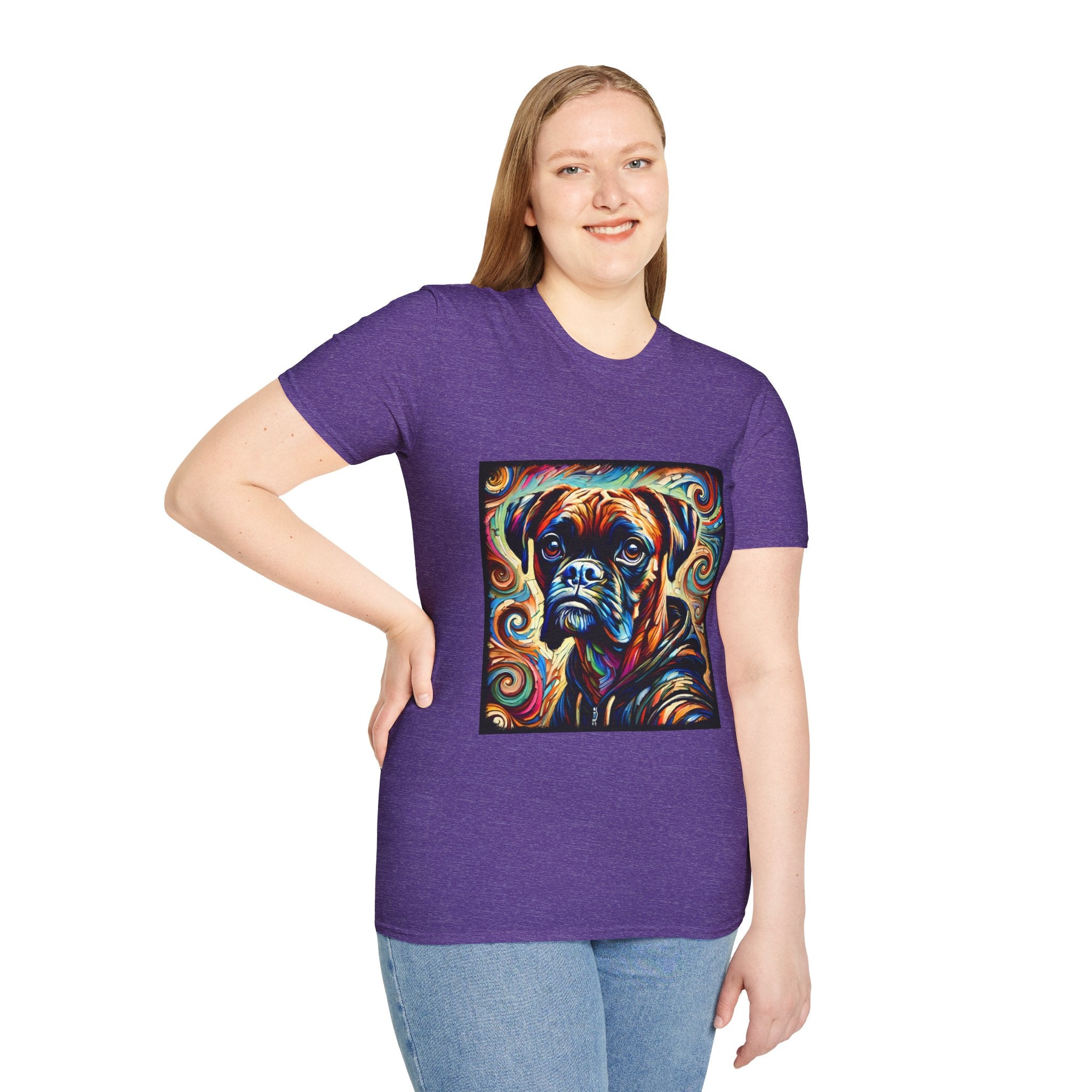 Boxer Relaxed Swirl | Unisex Dog T-Shirt