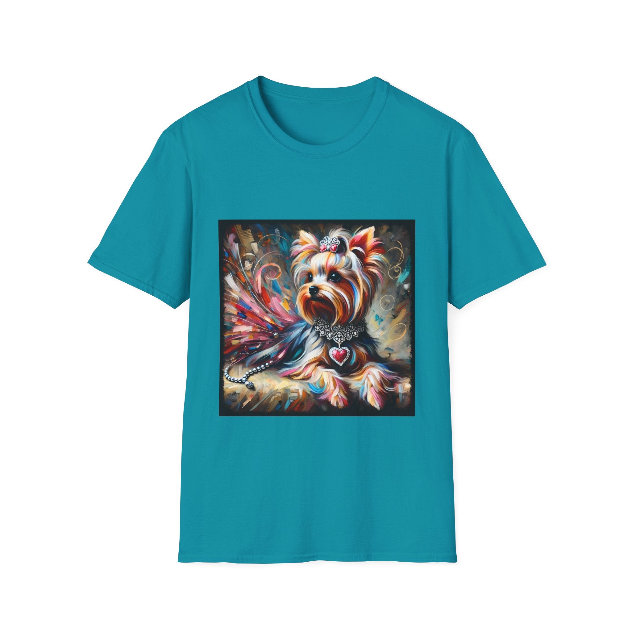 Yorkshire Terrier Diamond Heart Classic | Unisex Dog T-Shirt