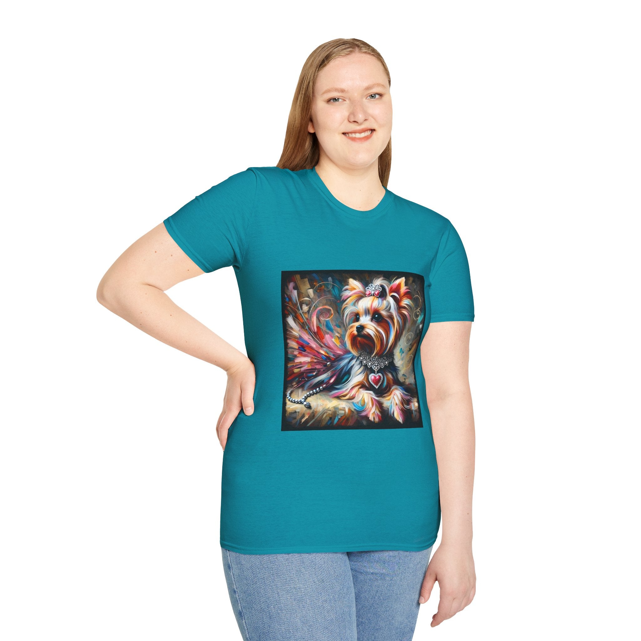 Yorkshire Terrier Diamond Heart Classic | Unisex Dog T-Shirt