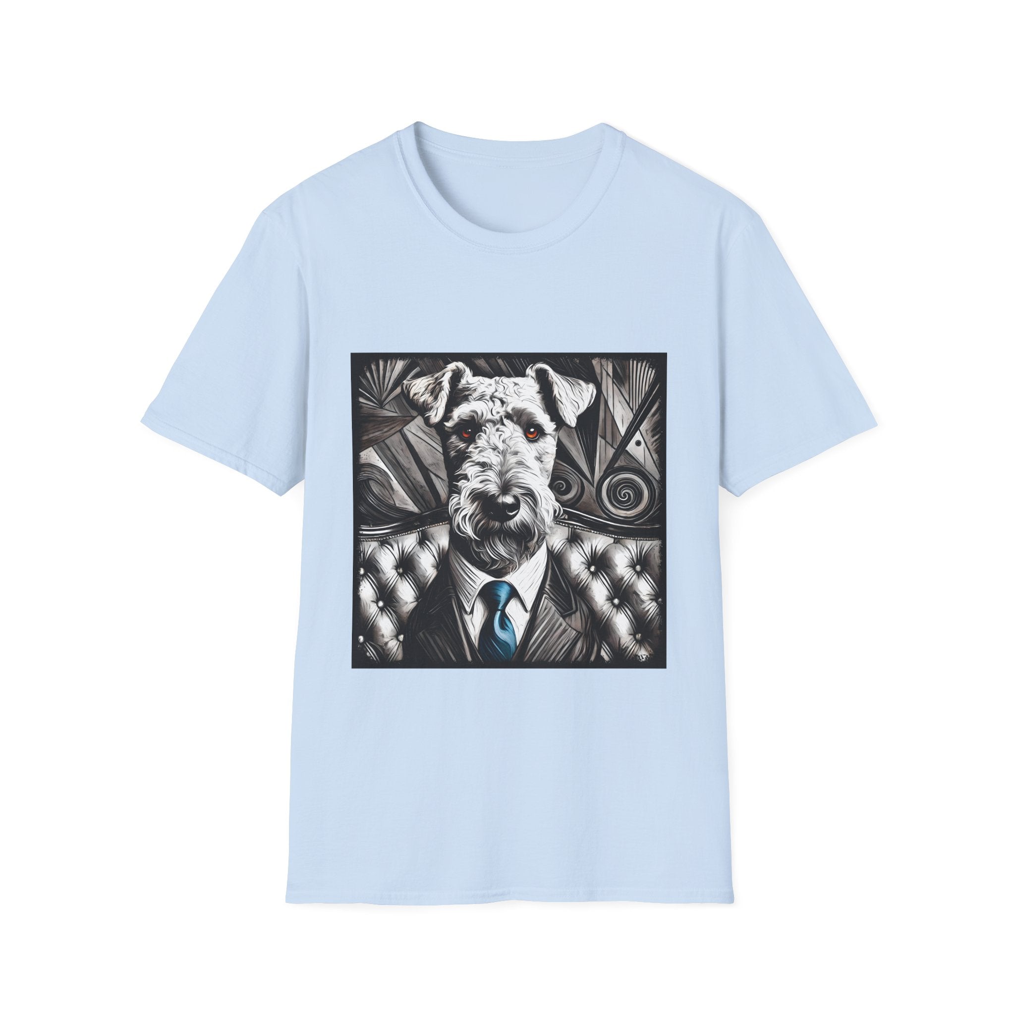 Airedale Terrier Shirt | B&W Bold Eyes Dog Lover Tee