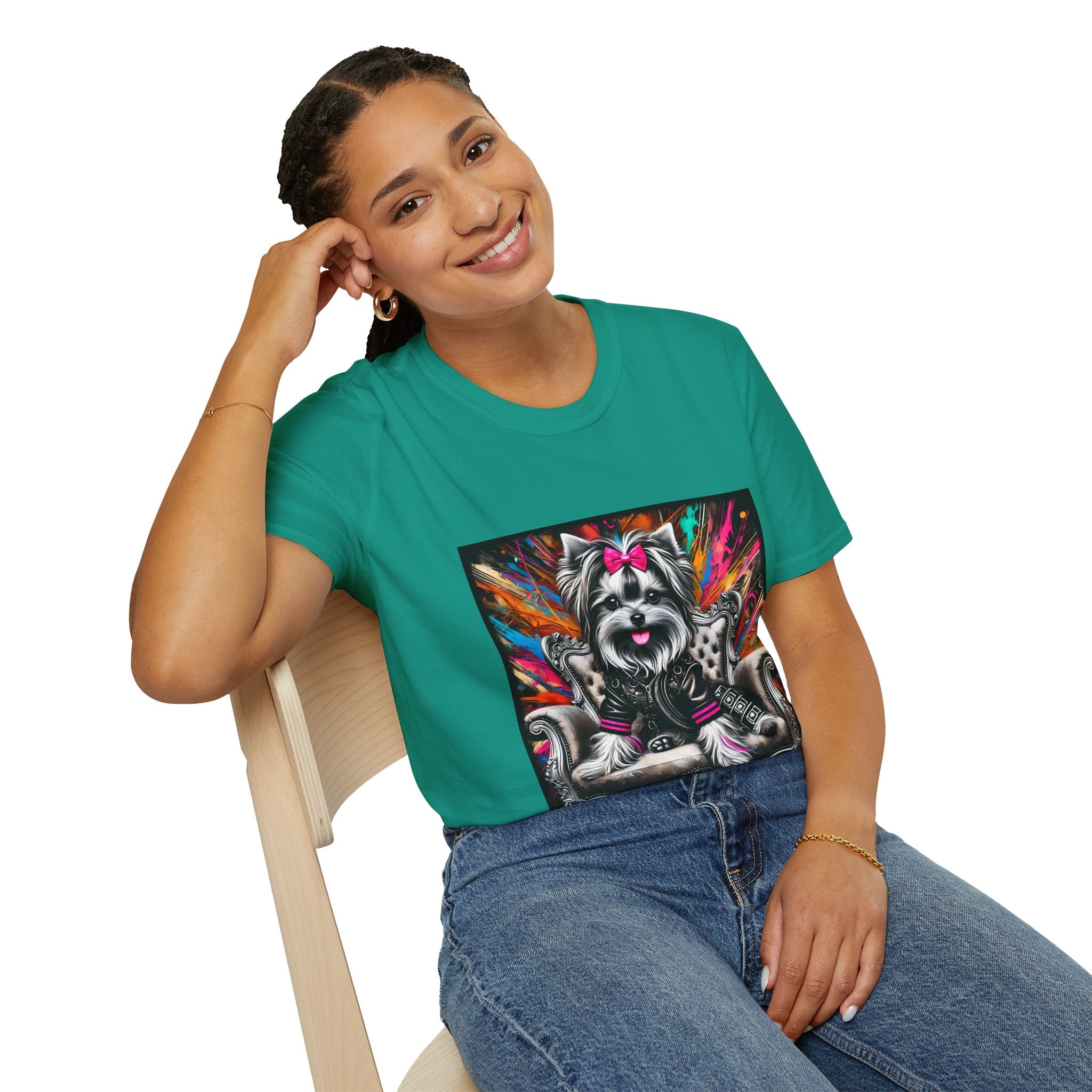 Yorkshire Terrier Bold Rocker  | Unisex Dog T-Shirt