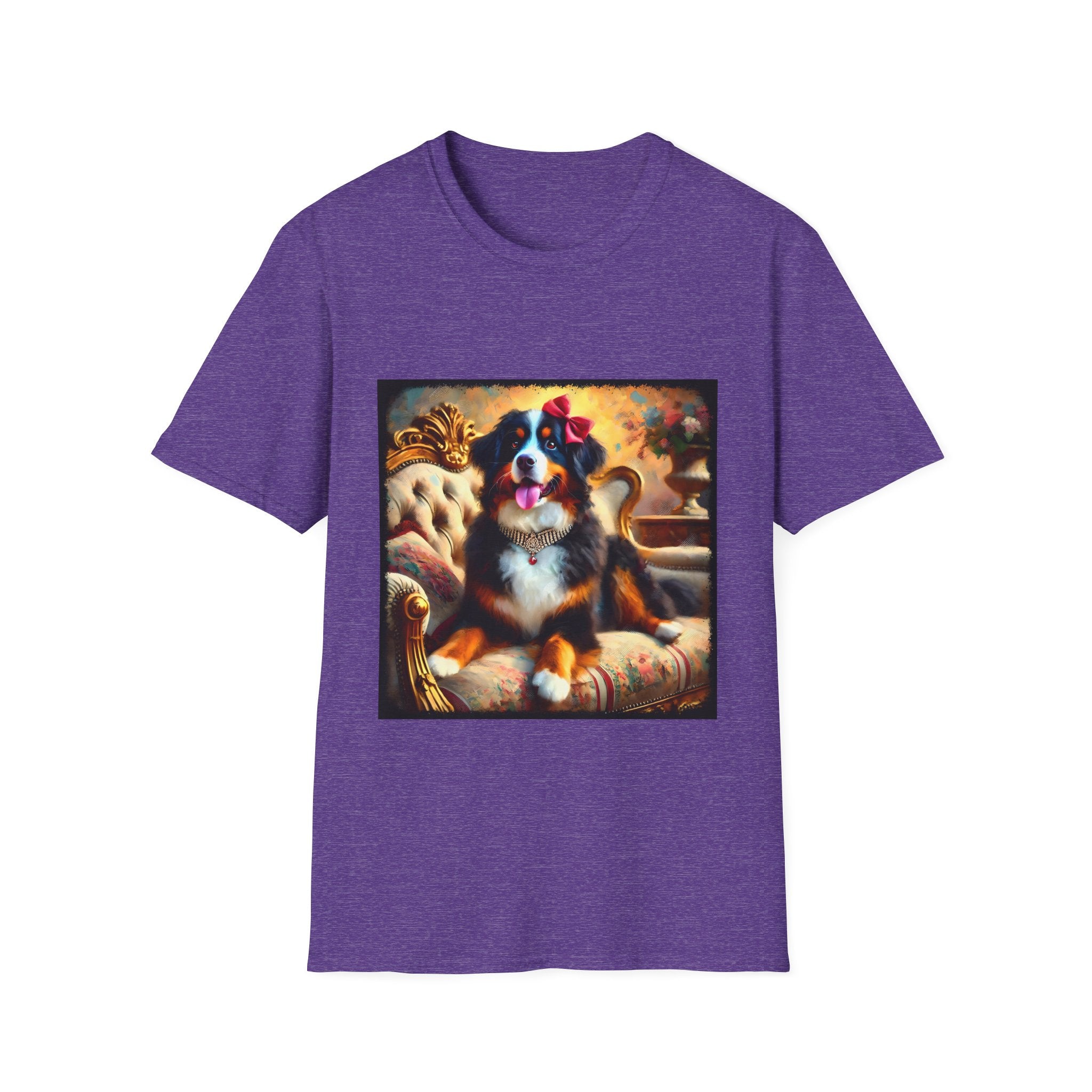 Bernese Mountain Dog Diamond Bow Classic| Unisex Dog T-Shirt
