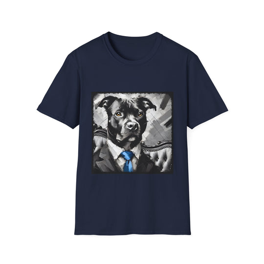 American Pit Bull Terrier Sharp Classic design dog lover unisex t-shirt in navy