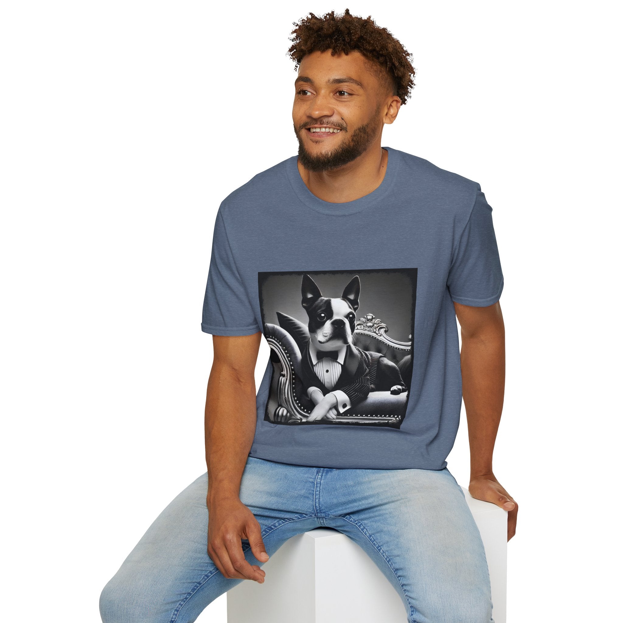 Boston Terrier Tux Luxe | Unisex Dog T-Shirt