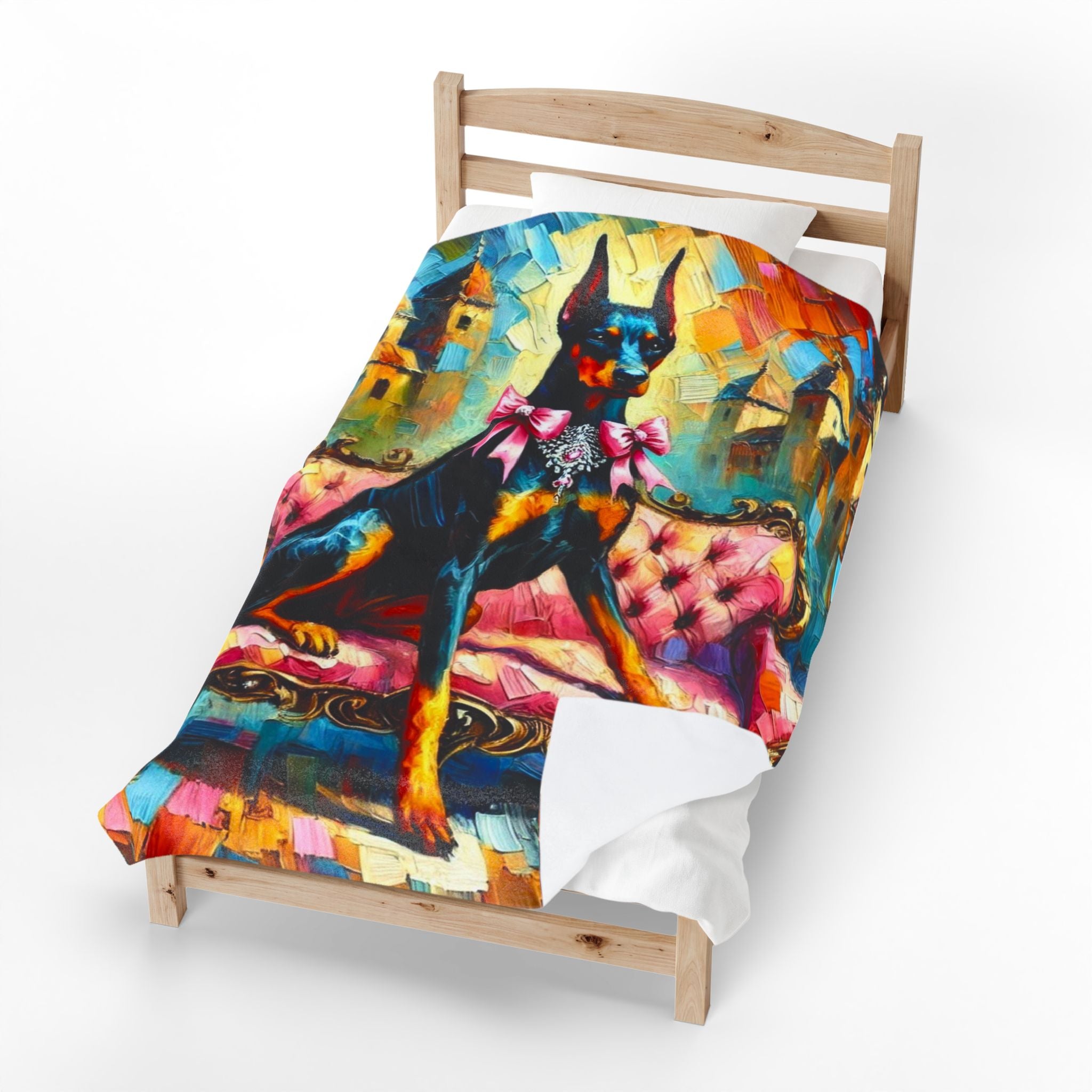 Doberman Pinscher Blanket | Diamond Princess Classic Dog Lover Gift