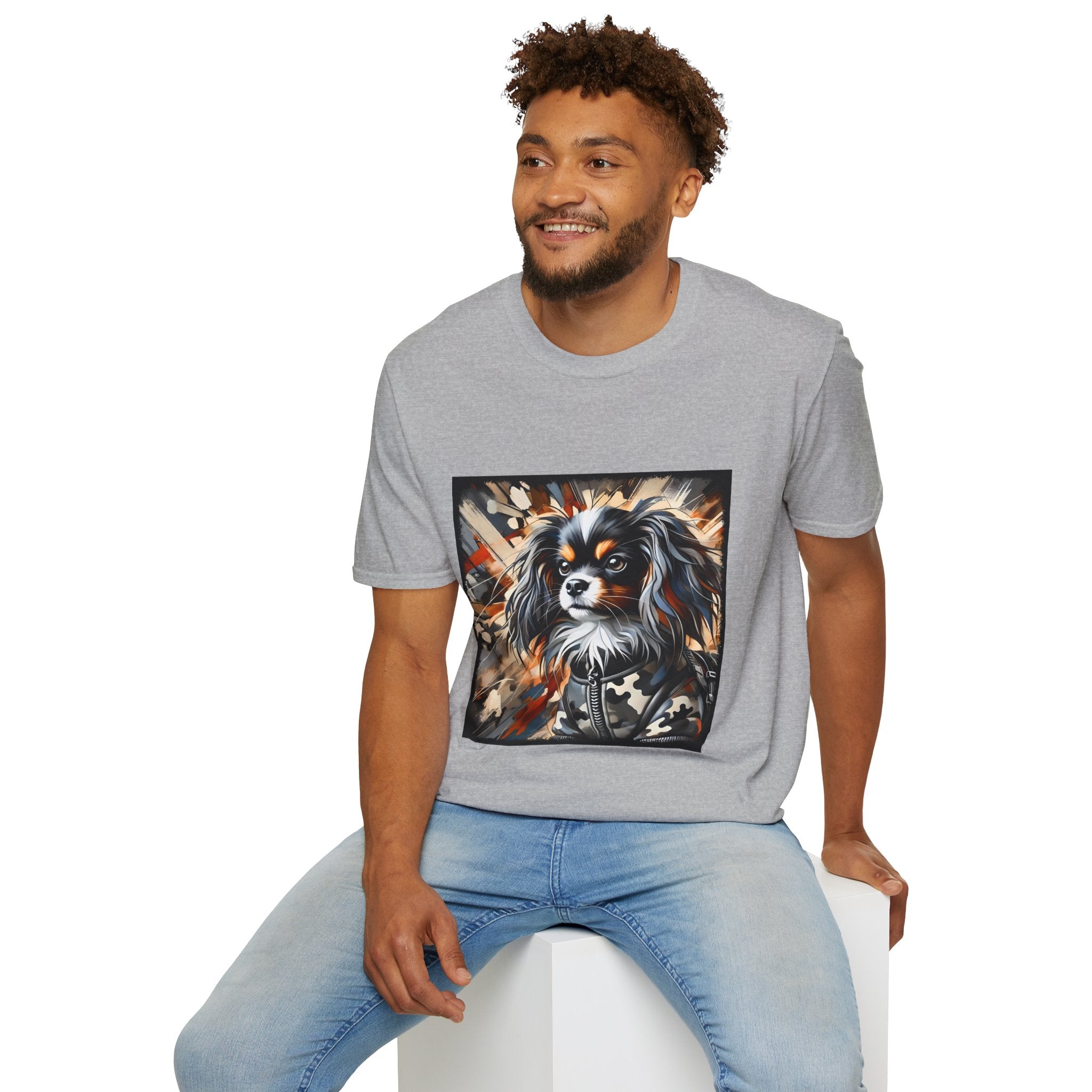 Cavalier King Charles Spaniel Bold Camo Classic | Unisex Dog T-Shirt