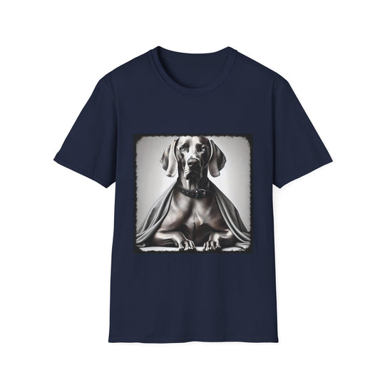 Weimaraner Portrait Classic design dog lover unisex t-shirt in navy