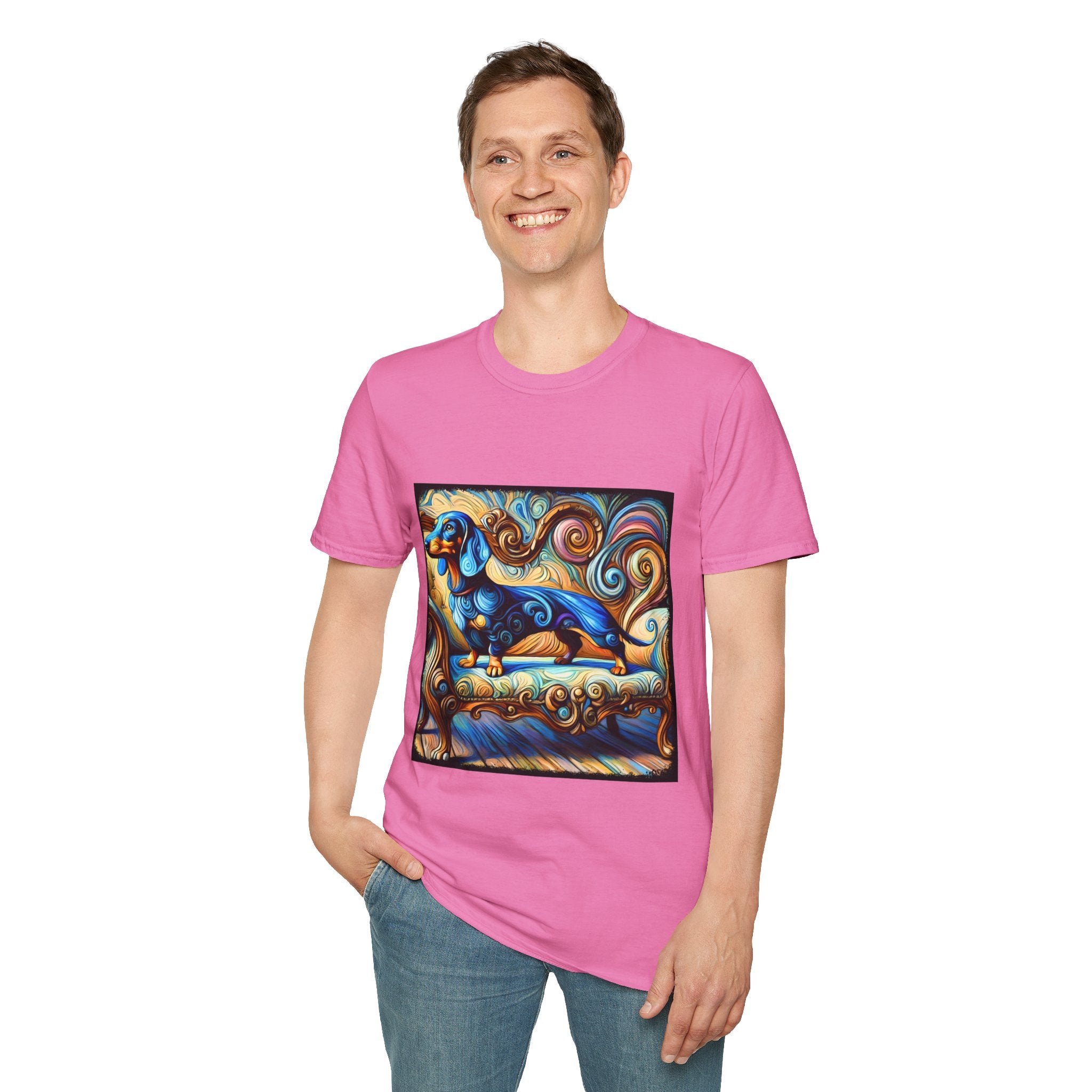 Dachshund Blue Dream Swirl | Unisex Dog T-Shirt