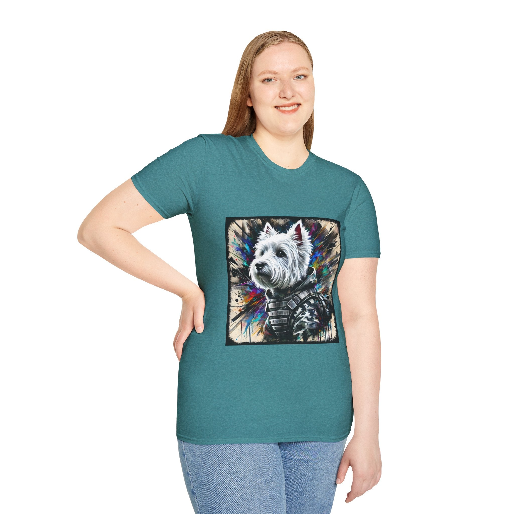 West Highland White Terrier Bold Camo Classic | Unisex Dog T-Shirt