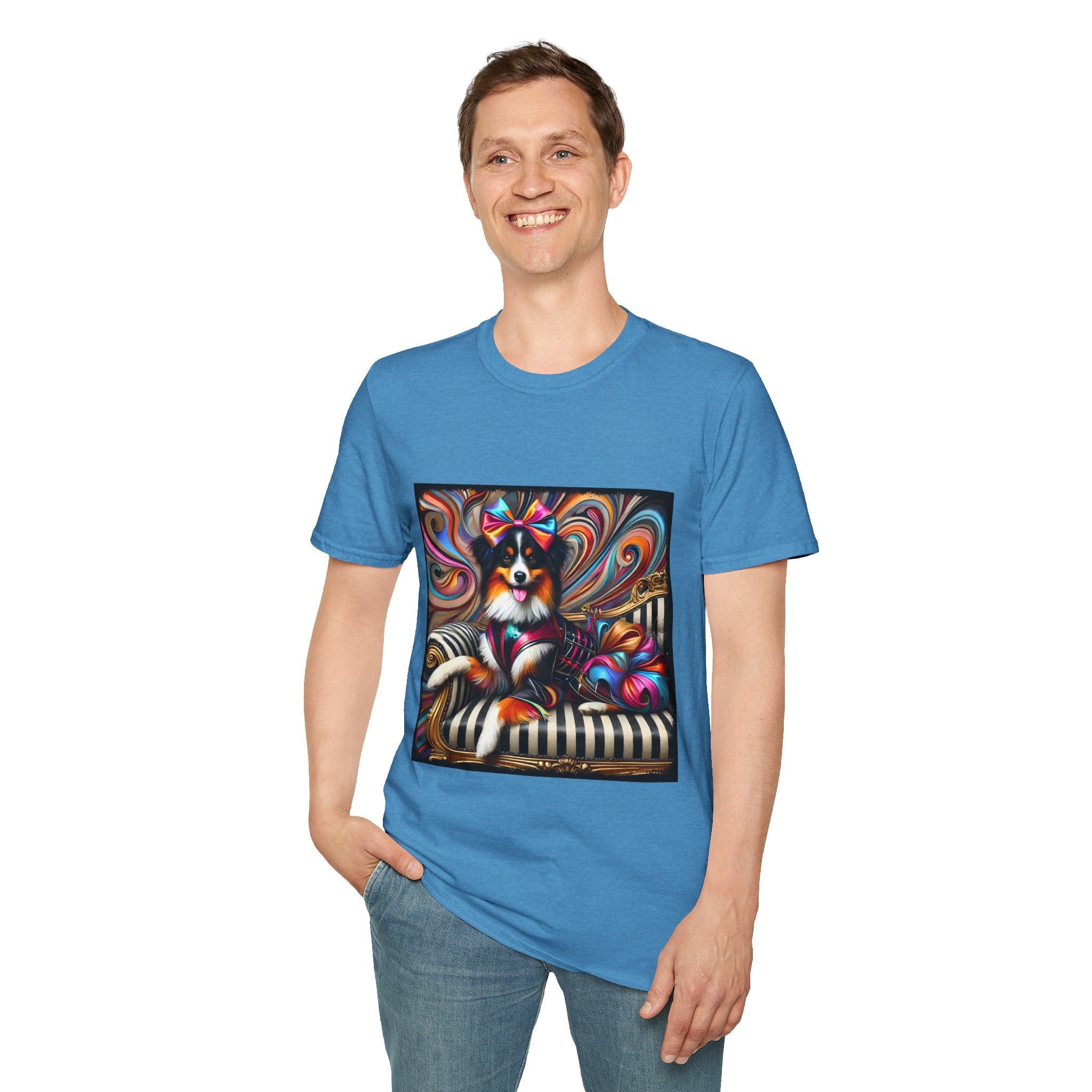 Australian Shepherd Bold Glam Rocker | Unisex Dog T-Shirt