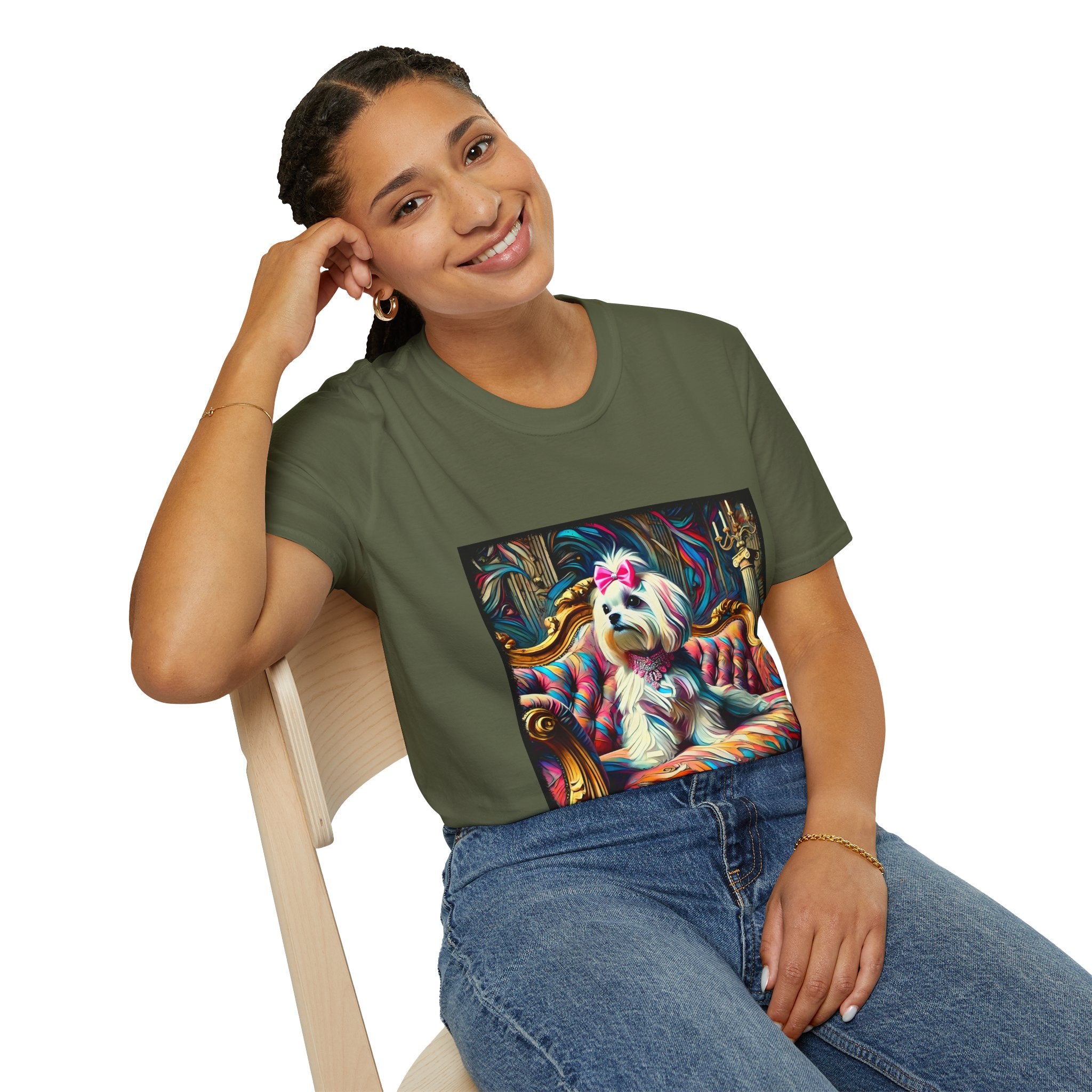Maltese Diamond Princess Classic | Unisex Dog T-Shirt