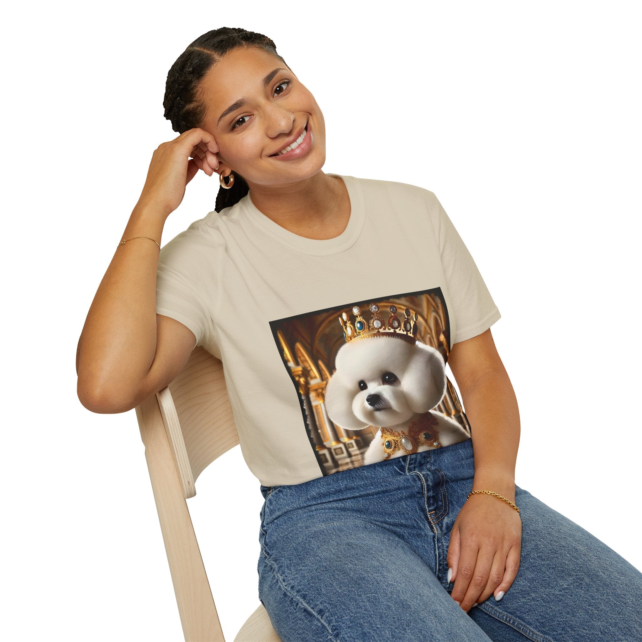 Bichon Frise Mighty Monarch | Unisex Dog T-Shirt