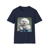 Bichon Frise Blue Belle | Unisex Dog T-Shirt