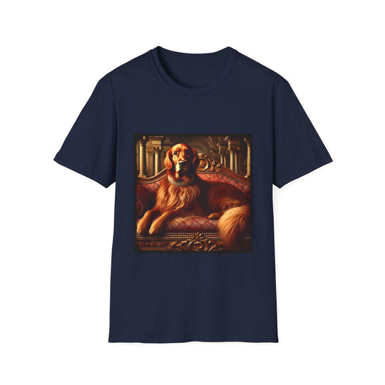 Golden Retriever Red Princess design dog lover unisex t-shirt in navy