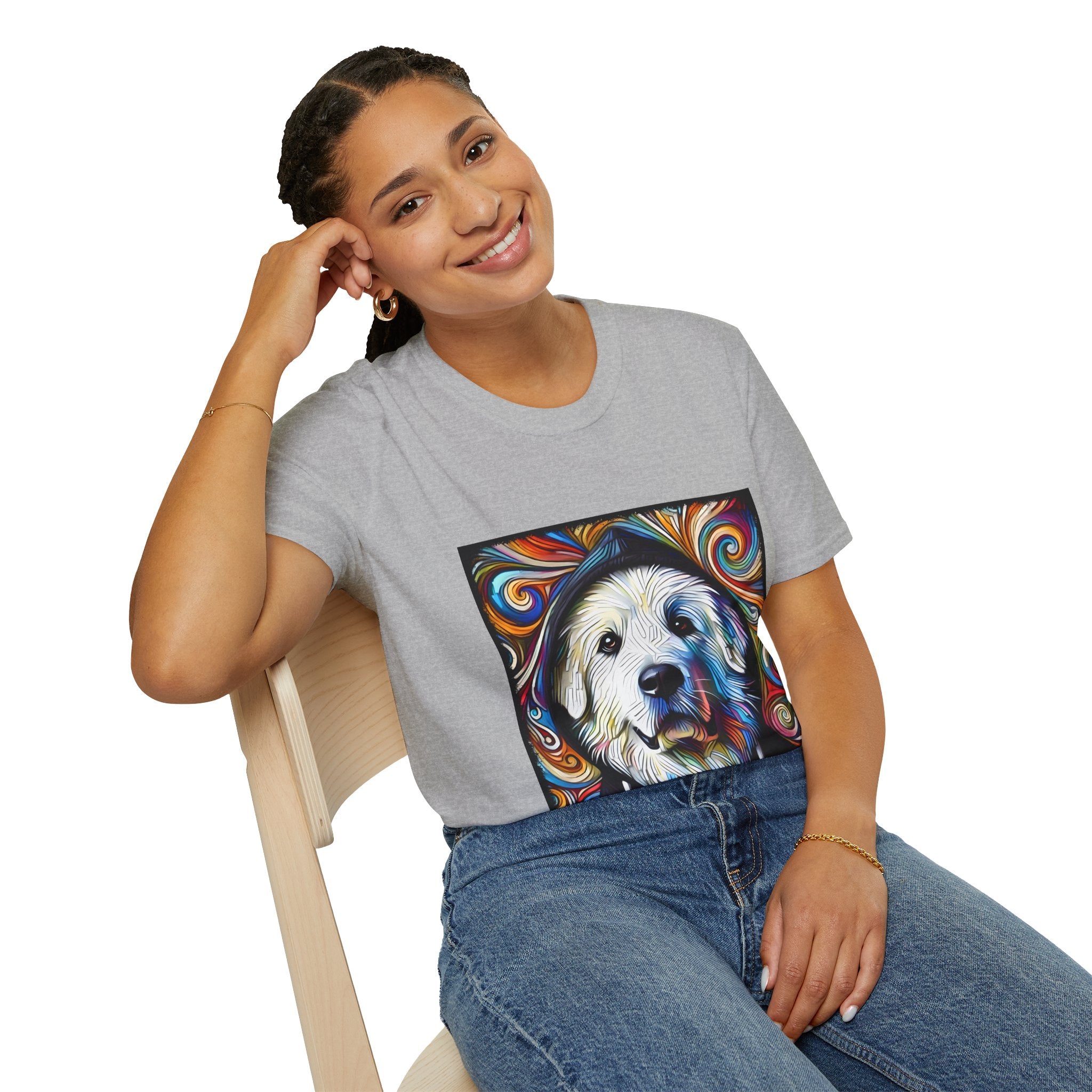 Great Pyrenees Relaxed Swirl | Unisex Dog T-Shirt
