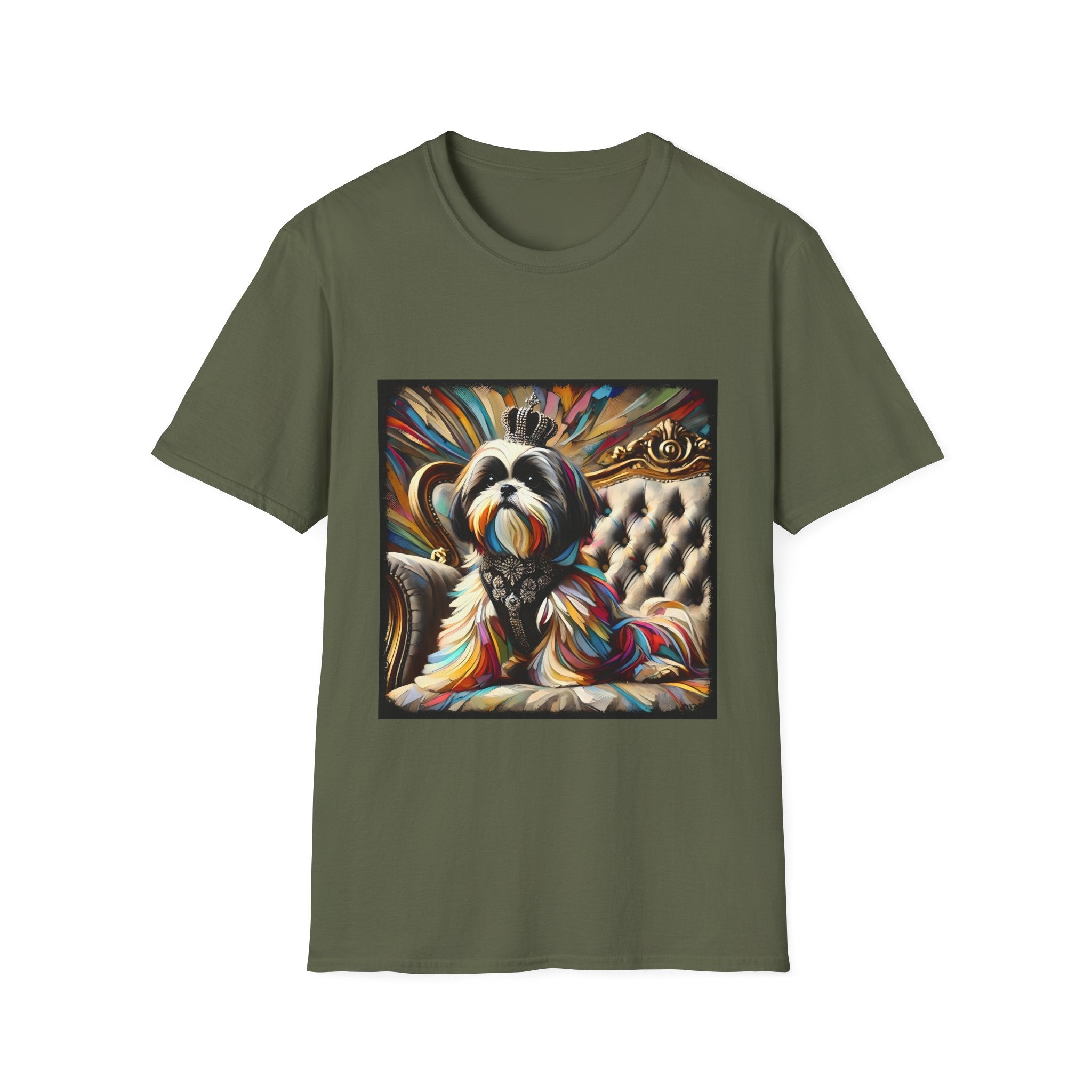 Shih Tzu Diamond Crown Classic | Unisex Dog T-Shirt