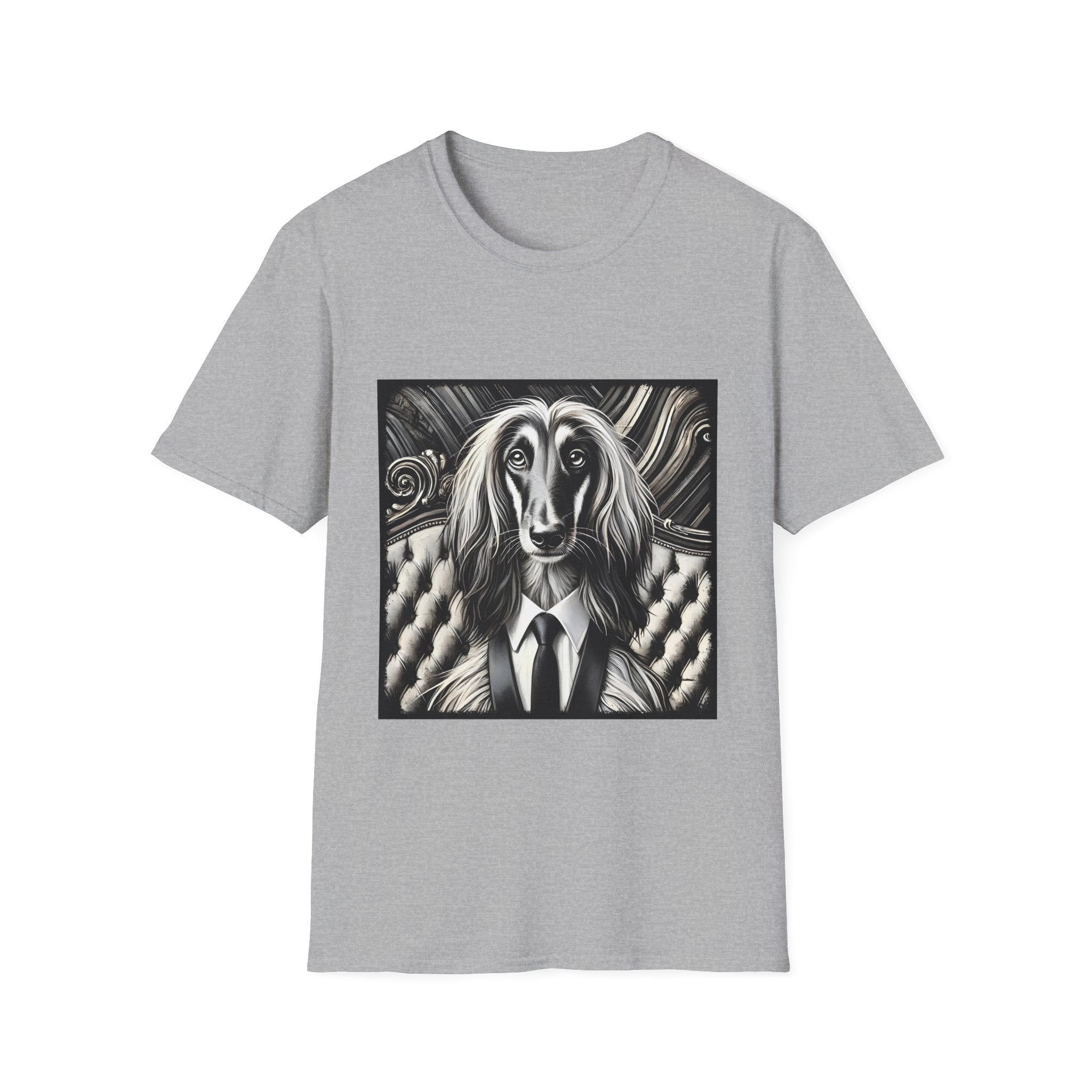 Afghan Hound Shirt | B&W Bold Tie Dog Lover Tee