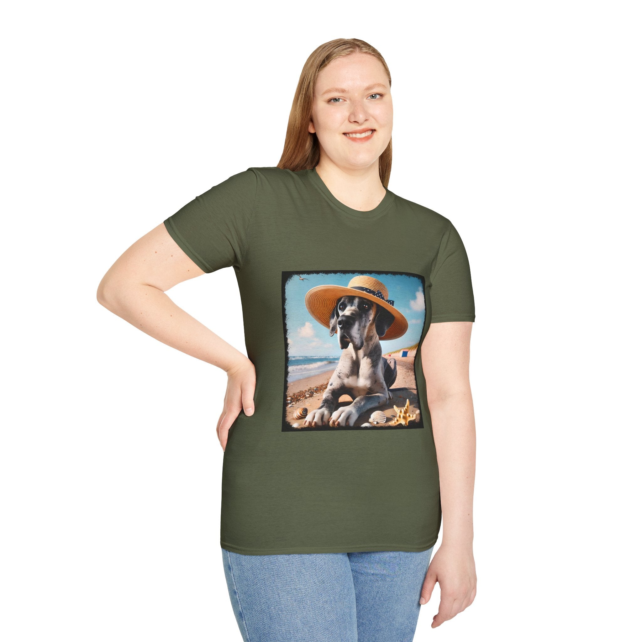 Great Dane Seaside Sass | Unisex Dog T-Shirt