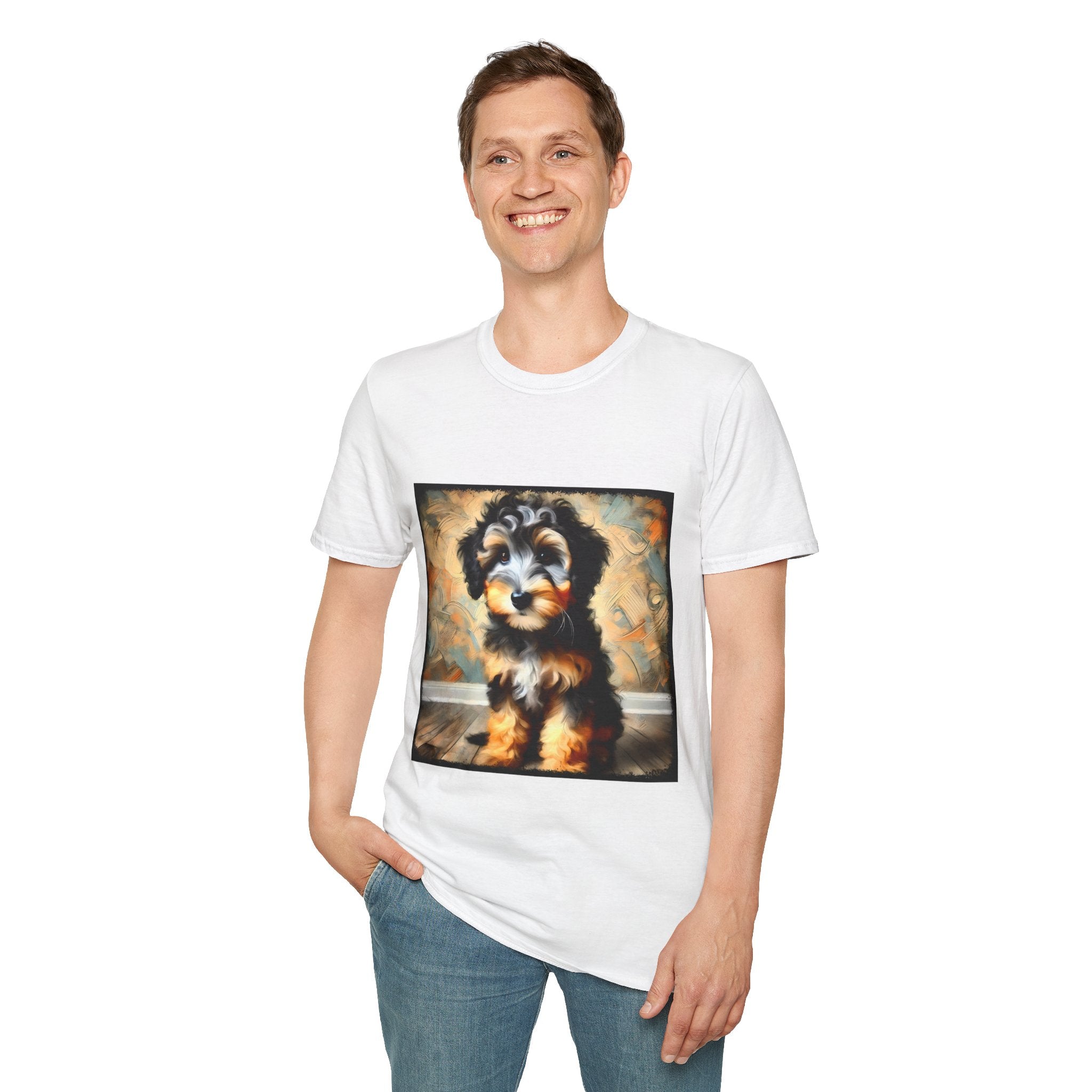 Aussiedoodle Portrait Classic | Unisex Dog T-Shirt