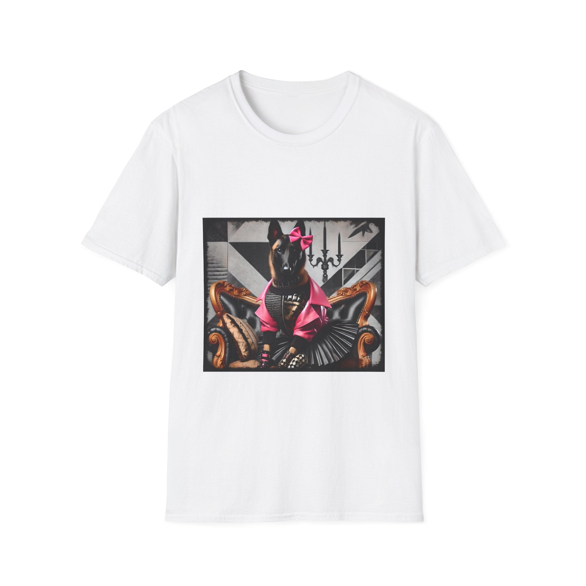 Belgian Malinois Pink Rocker | Unisex Dog T-Shirt
