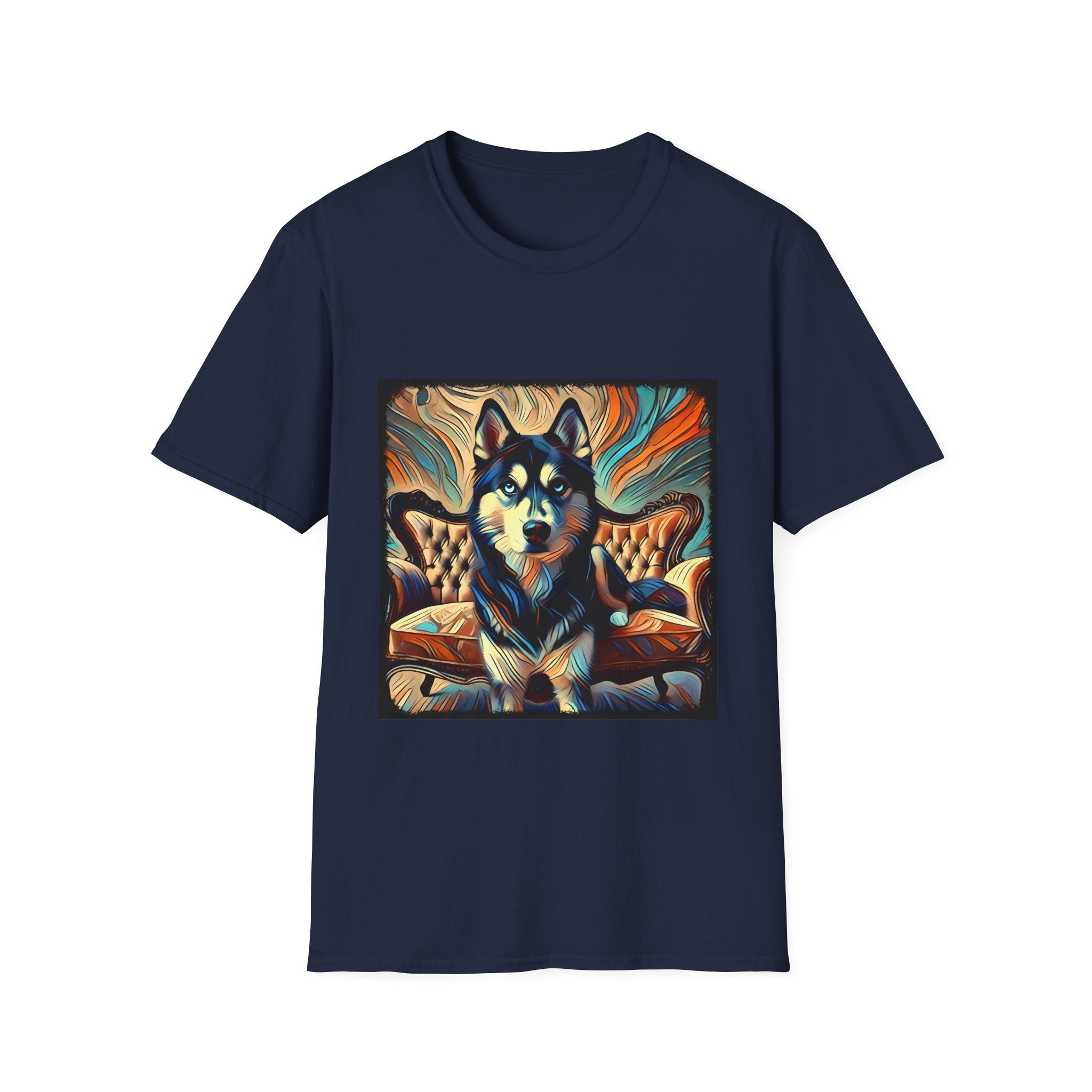 Siberian Husky Teal Classic | Unisex Dog T-Shirt