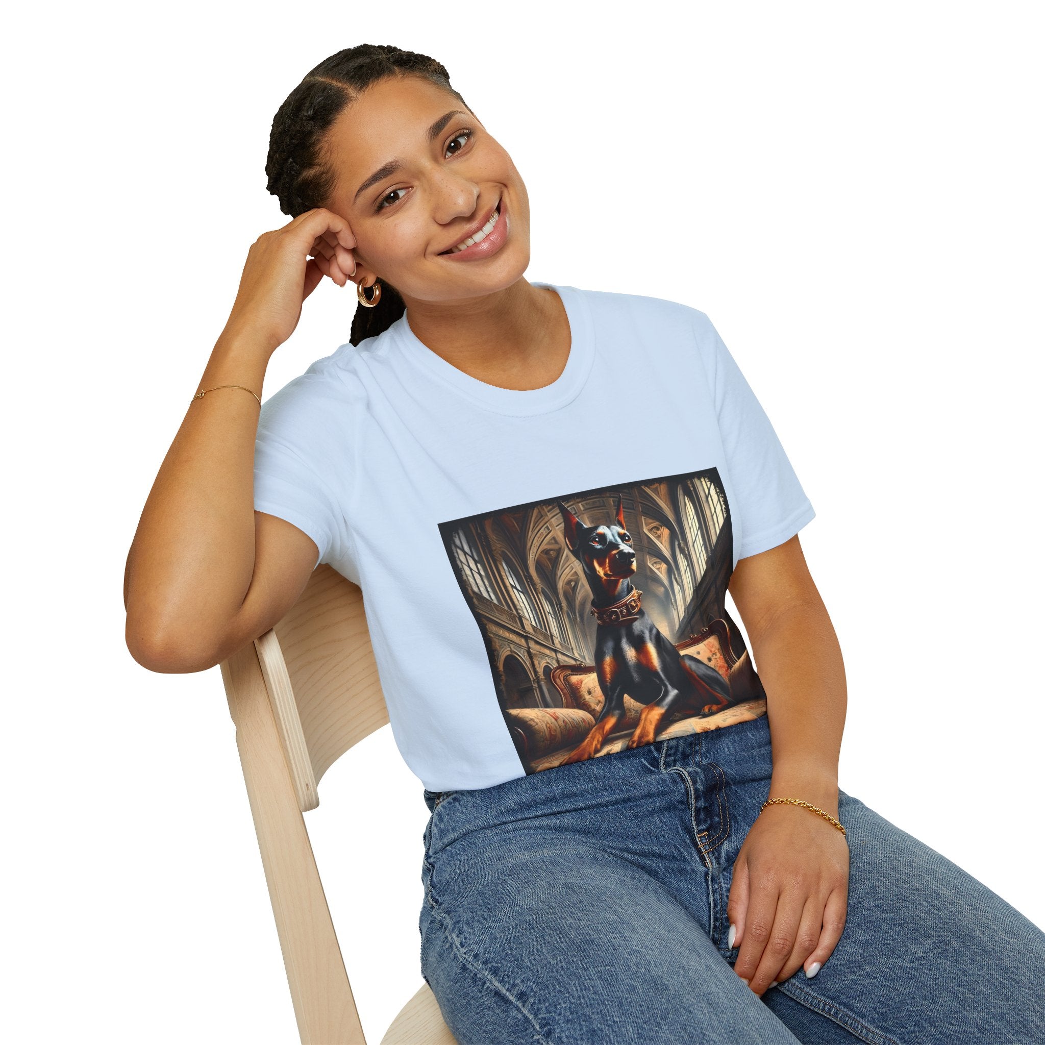 Doberman Pinscher Posh Prince | Unisex Dog T-Shirt