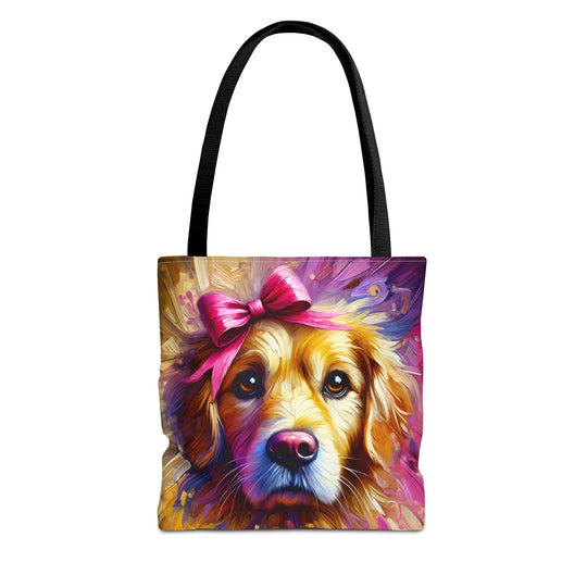 Golden Retriever Tote Bag Radiant Classic Dog Lover Gift tote bag in black
