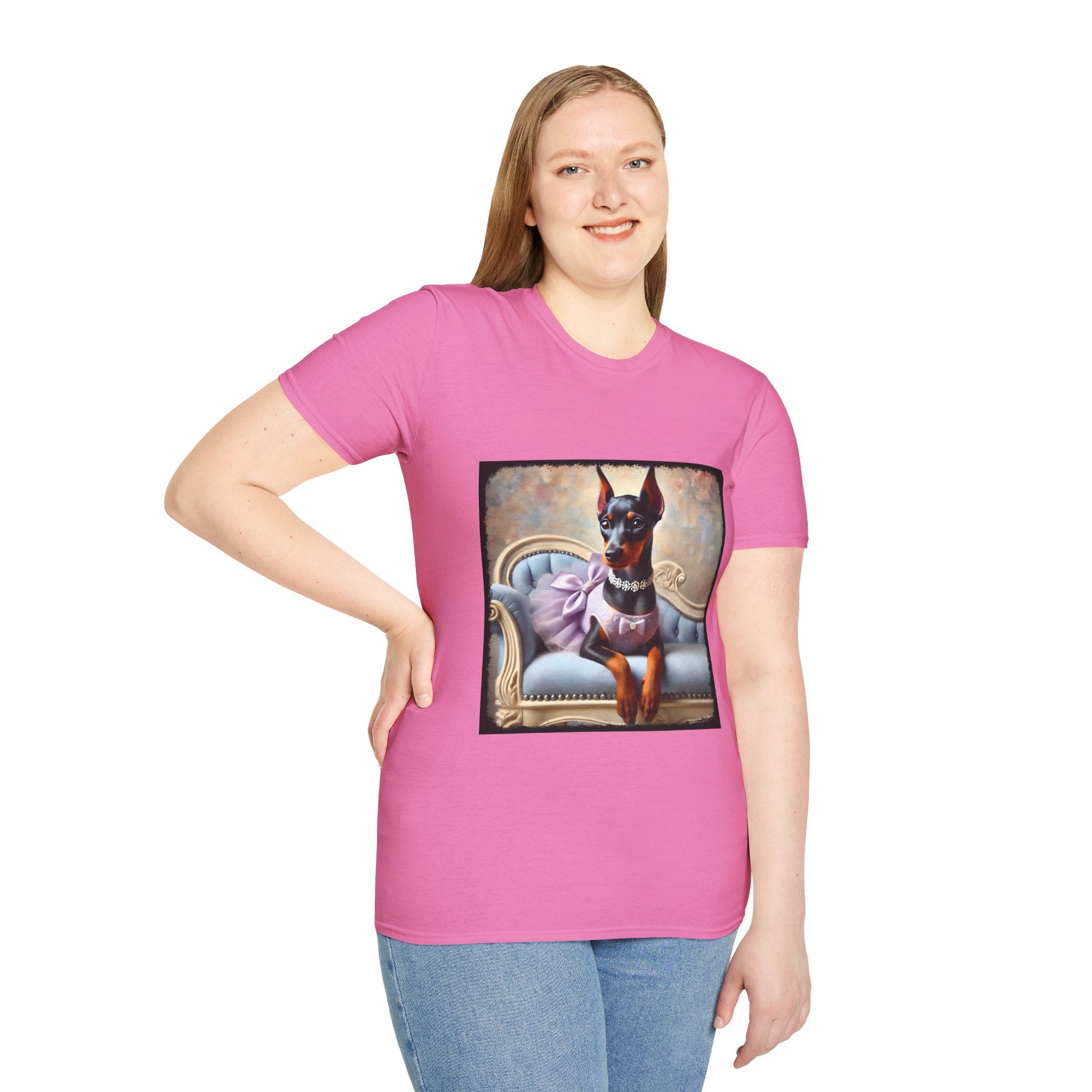 Doberman Pinscher Purple Princess Classic | Unisex Dog T-Shirt