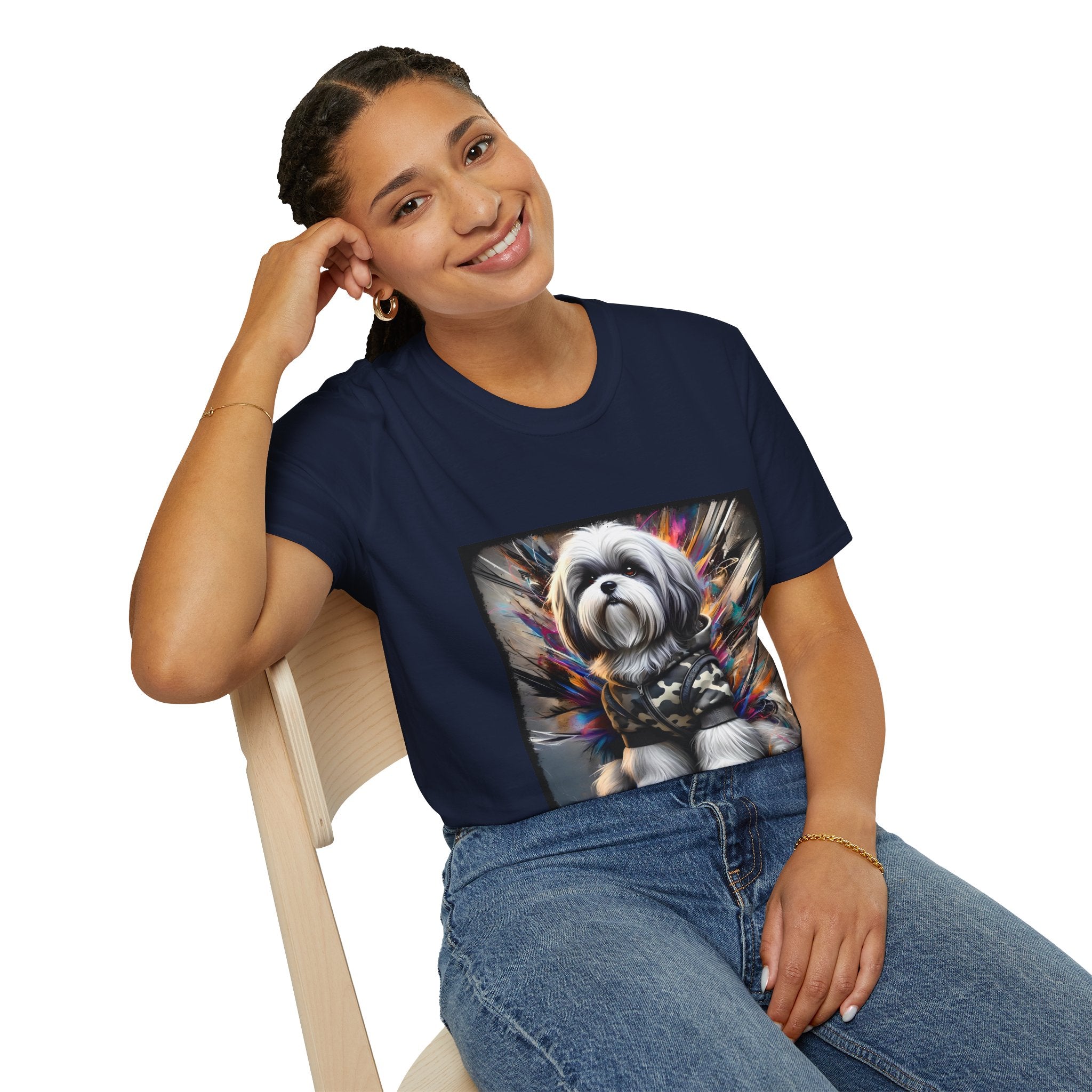 Shih Tzu Bold Camo Classic | Unisex Dog T-Shirt