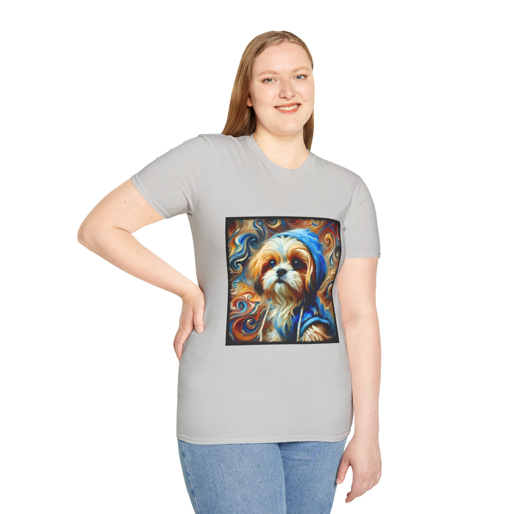 Shih Tzu Comfy Swirl | Unisex Dog T-Shirt