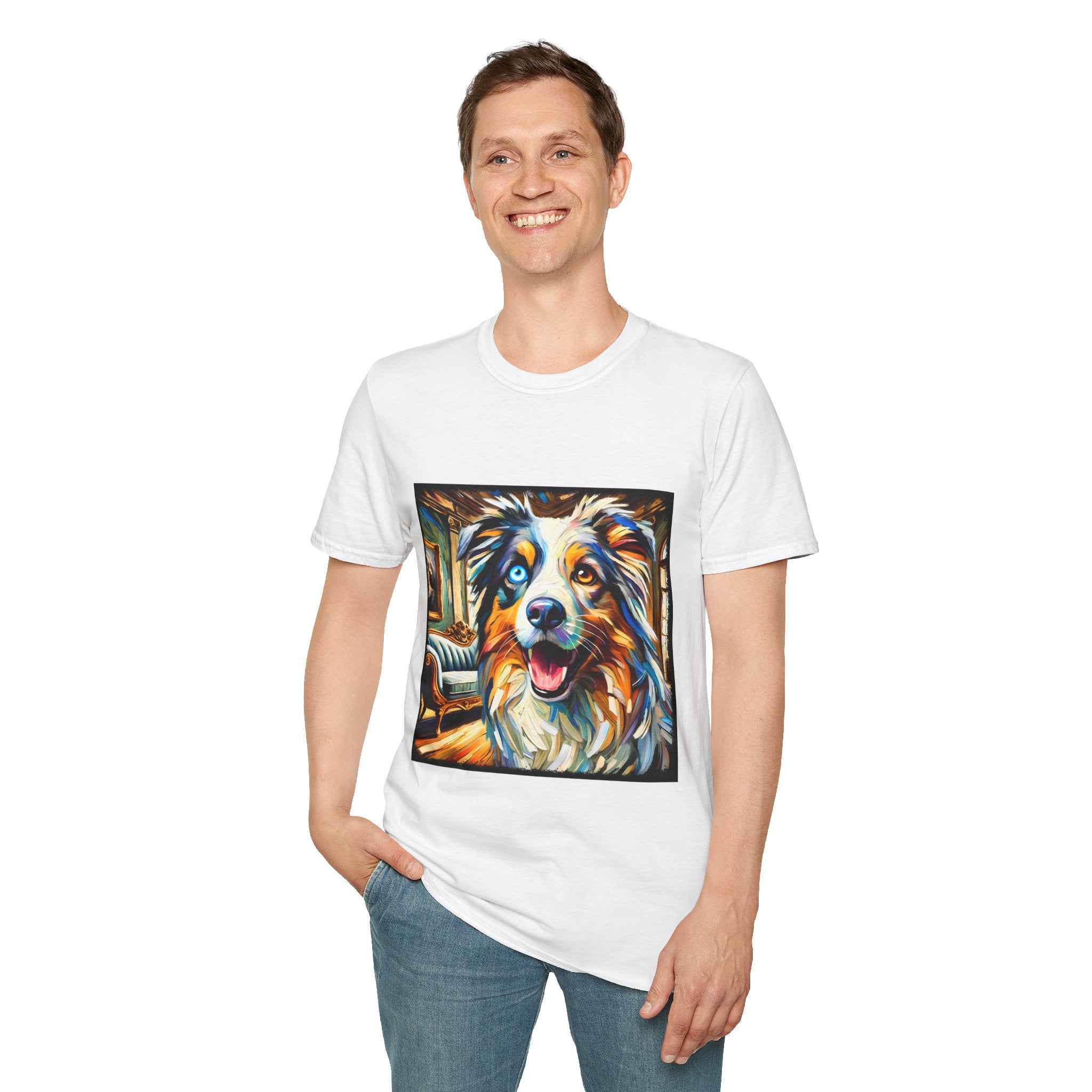 Australian Shepherd Blissful Swirl | Unisex Dog T-Shirt
