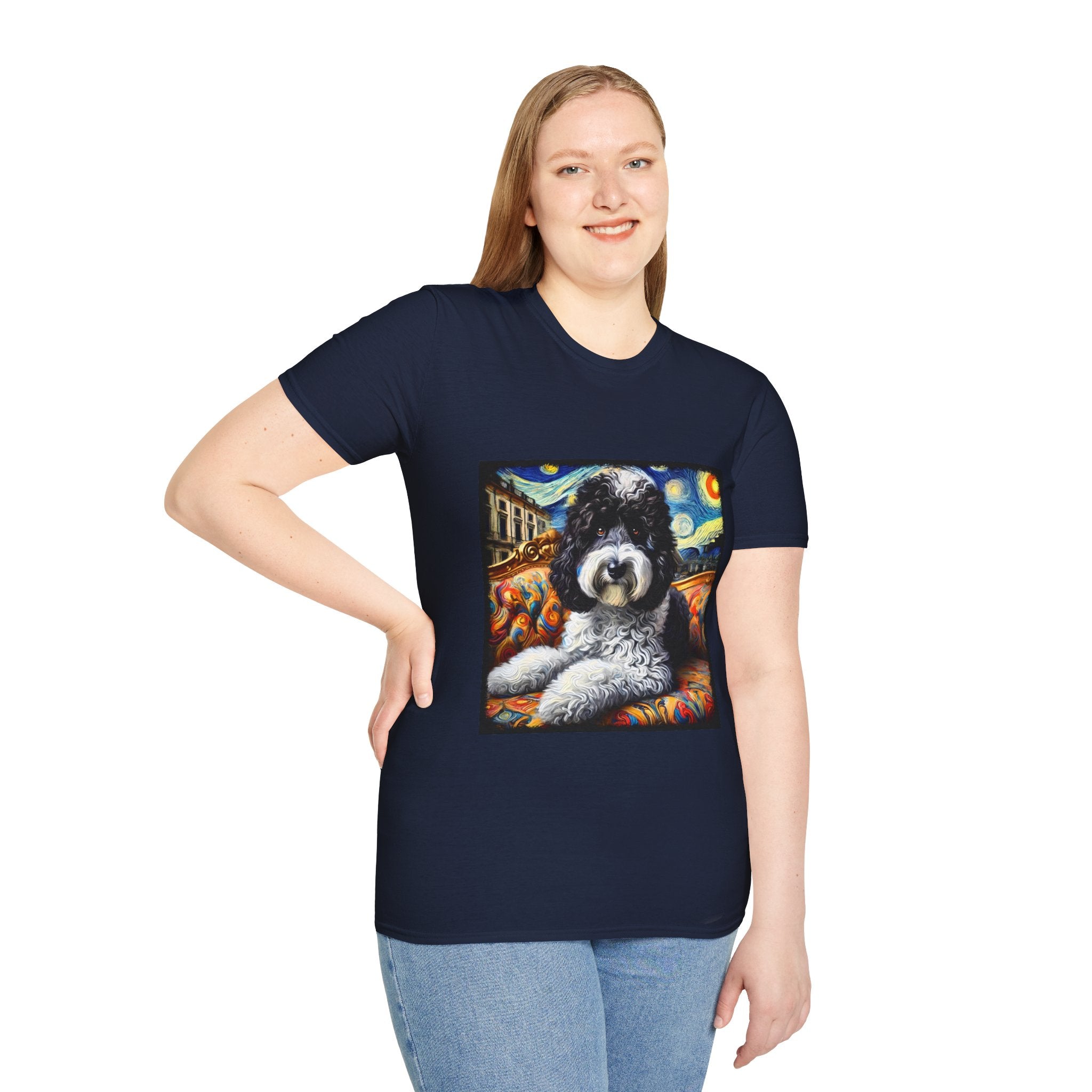 Sheepadoodle Starry Swirl | Unisex Dog T-Shirt