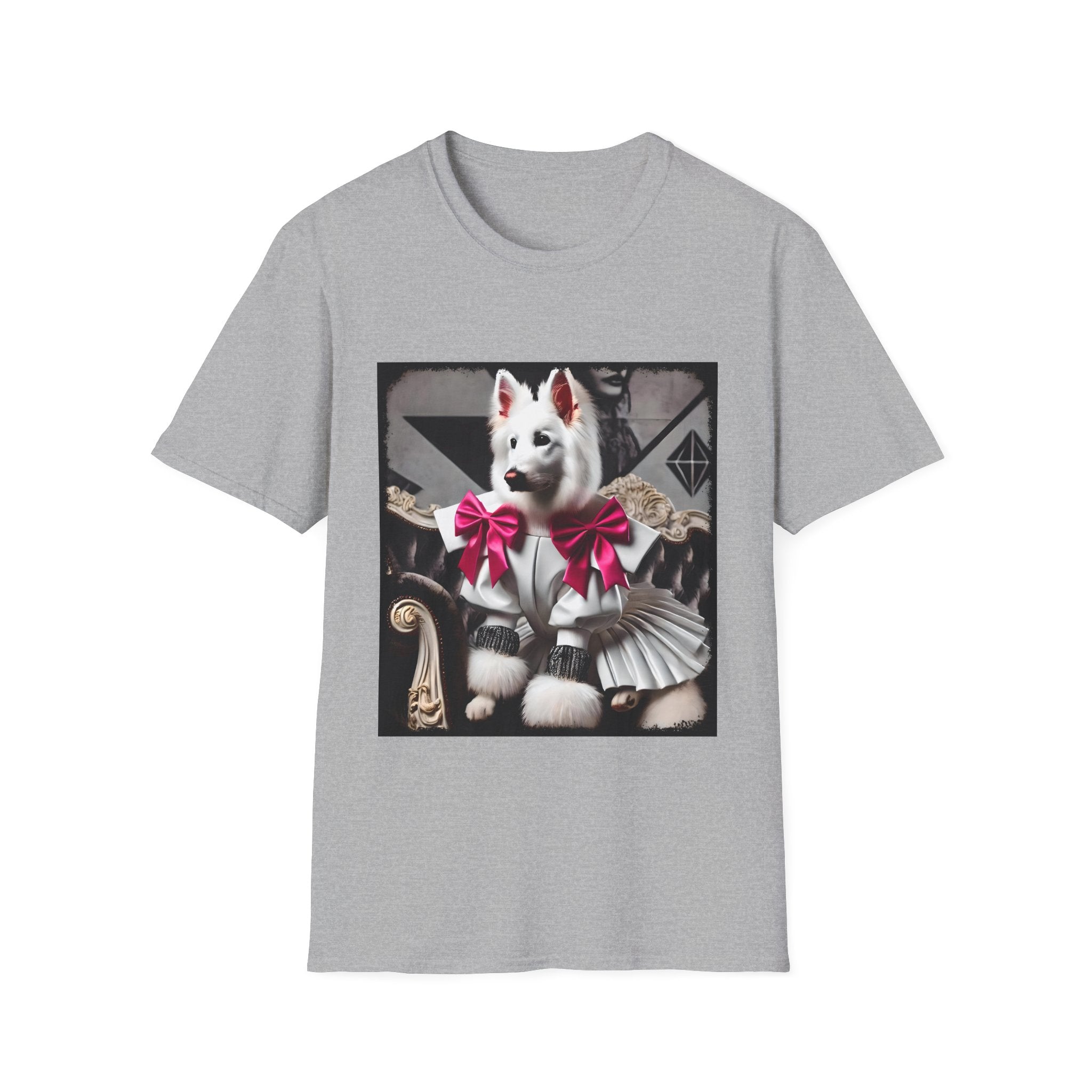 German Shepherd Pink Bow Rocker | Unisex Dog T-Shirt