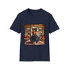 Golden Retriever Golden Runway design dog lover unisex t-shirt in navy