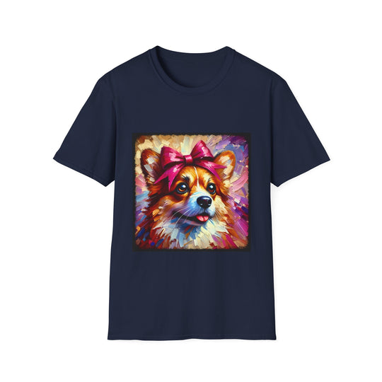 Pembroke Welsh Corgi Stunning Classic design dog lover unisex t-shirt in navy