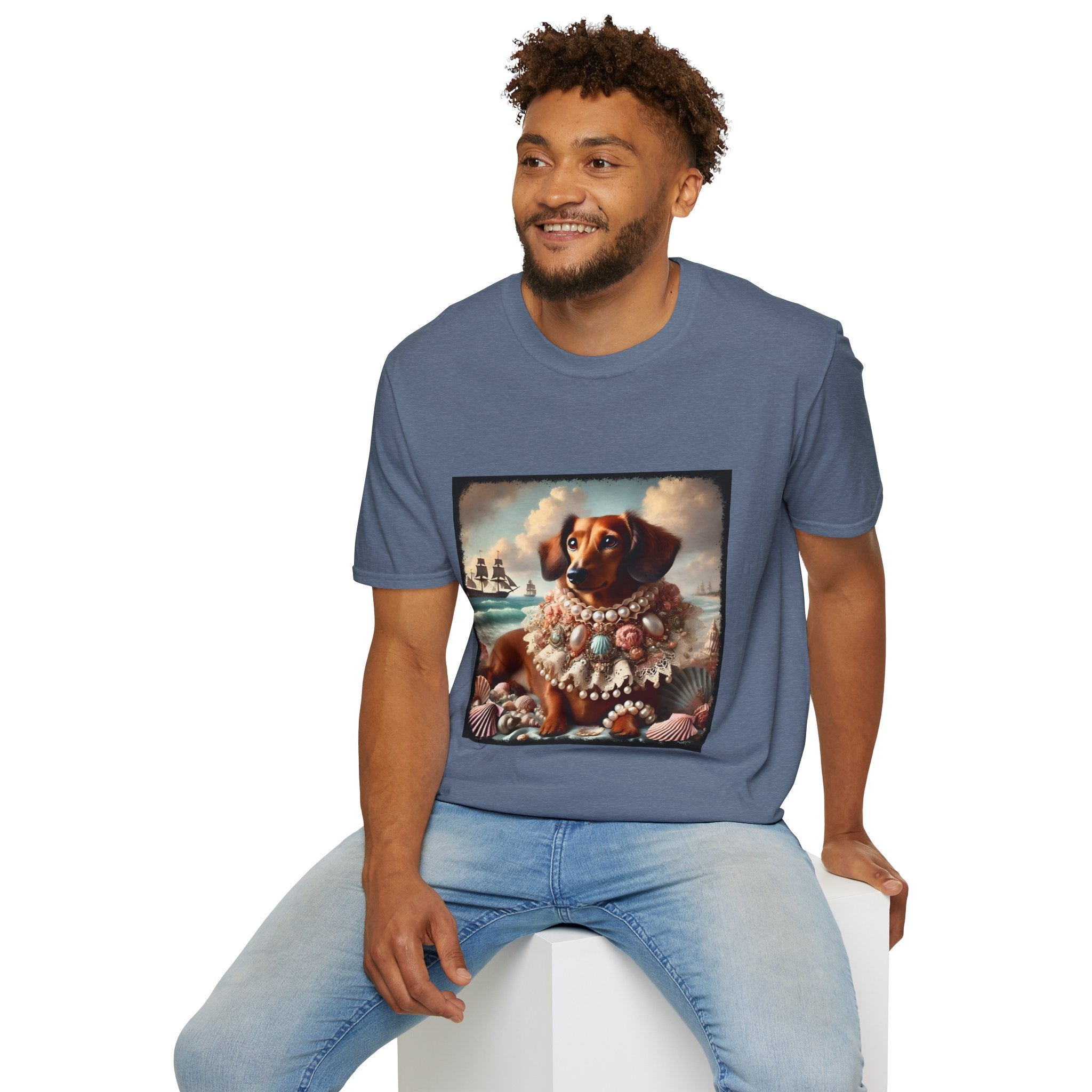 Dachshund Ocean Muse | Unisex Dog T-Shirt