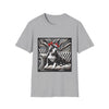 American Pit Bull Terrier Shirt | B&W Red Bow Dog Lover Tee