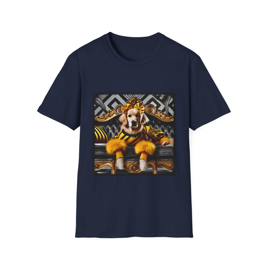 Golden Retriever Golden Icon design dog lover unisex t-shirt in navy