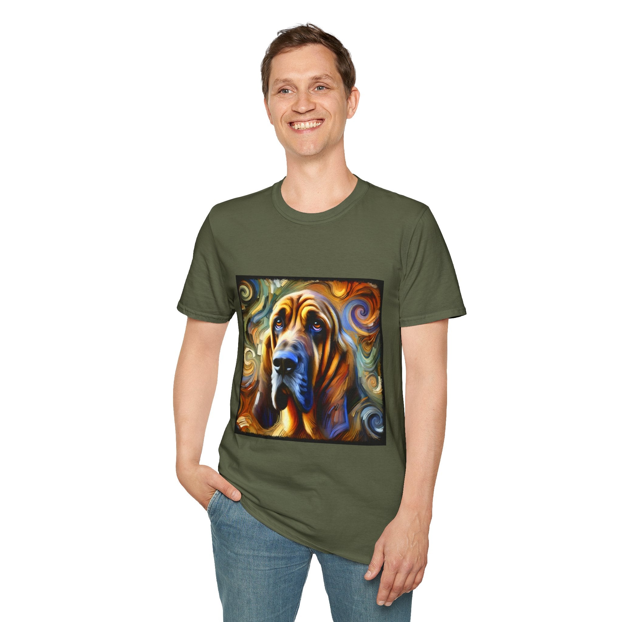 Bloodhound Warm Swirl | Unisex Dog T-Shirt