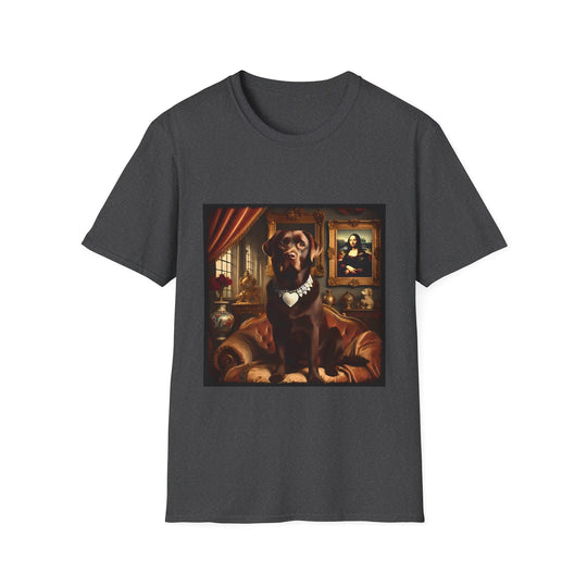 Labrador Retriever Heart Diamond Duchess design dog lover unisex t-shirt in dark heather