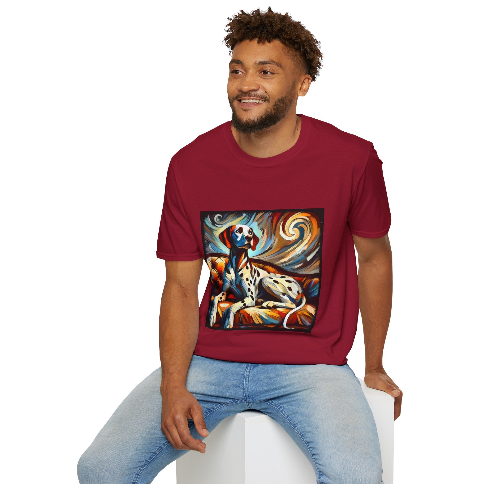 Dalmatian Warm Swirl | Unisex Dog T-Shirt