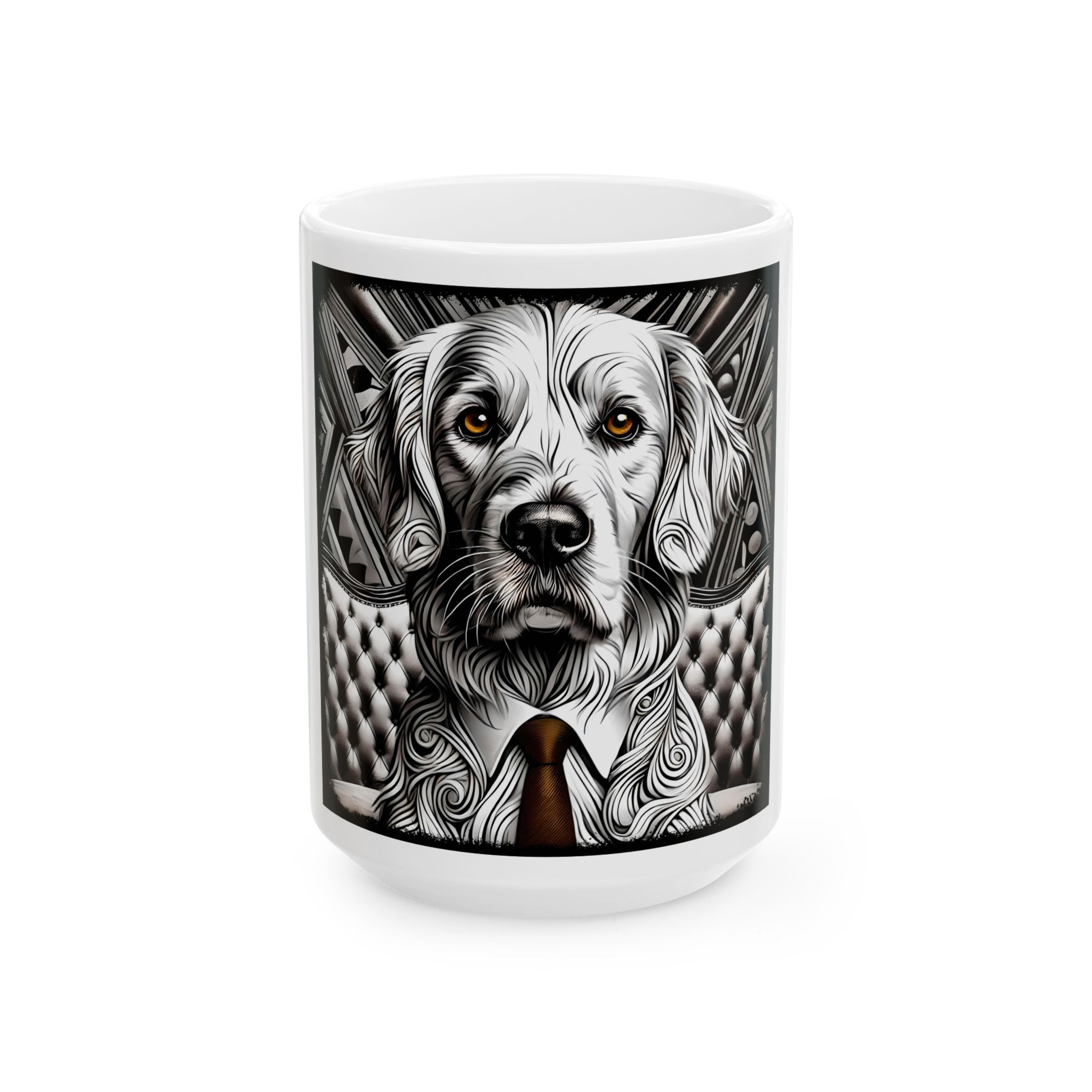Golden Retriever Mug | B&W Bold Eyes Dog Lover Gift