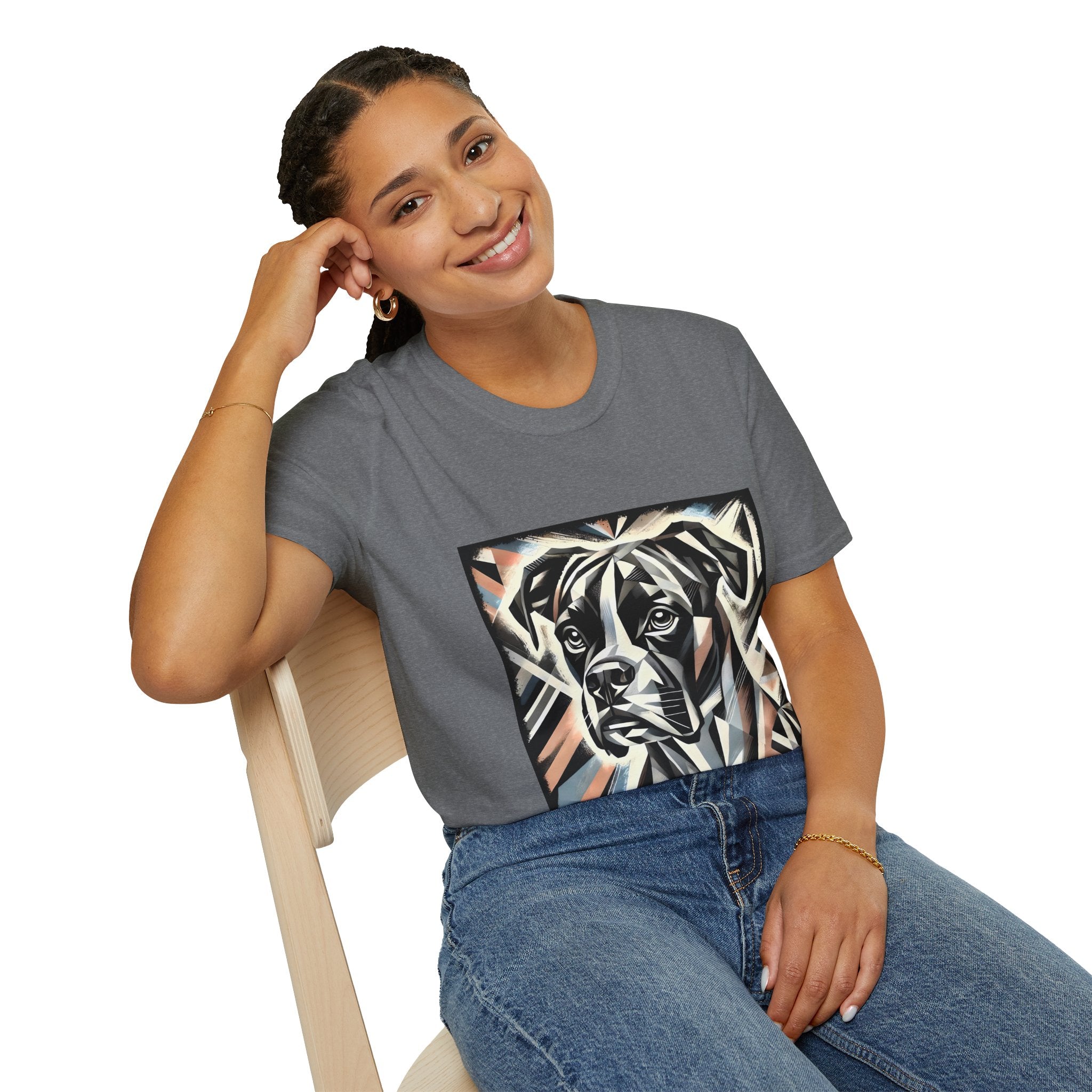 Boxer Bold Geometric | Unisex Dog T-Shirt