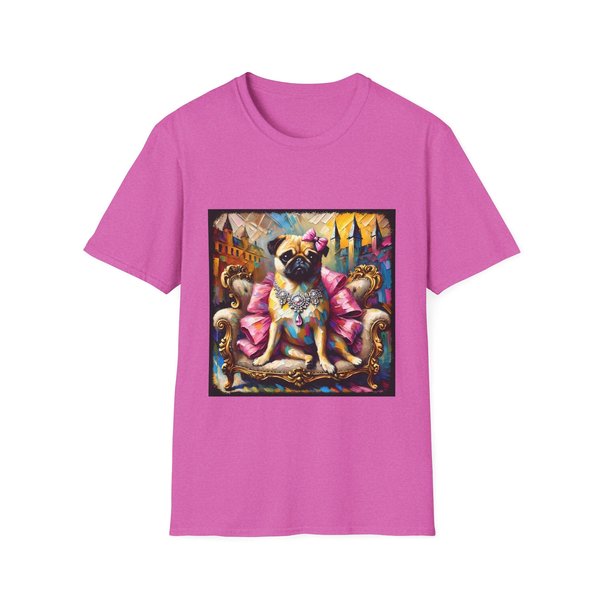 Pug Diamond Princess Classic | Unisex Dog T-Shirt