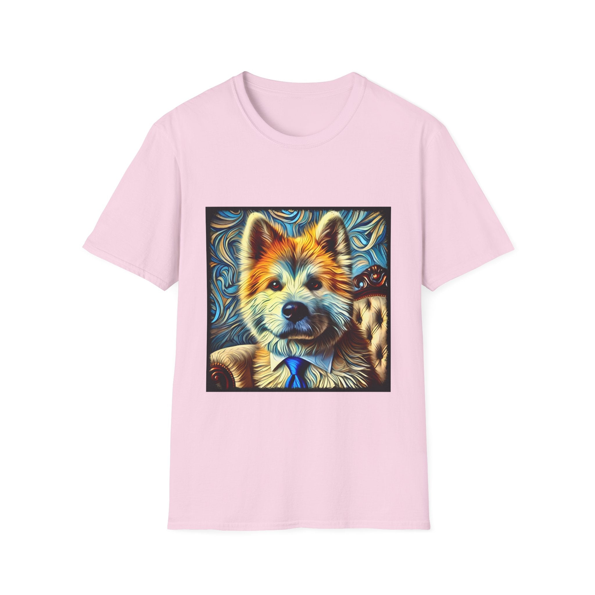 Akita Shirt | Bold Gentleman Swirl Dog Lover Tee