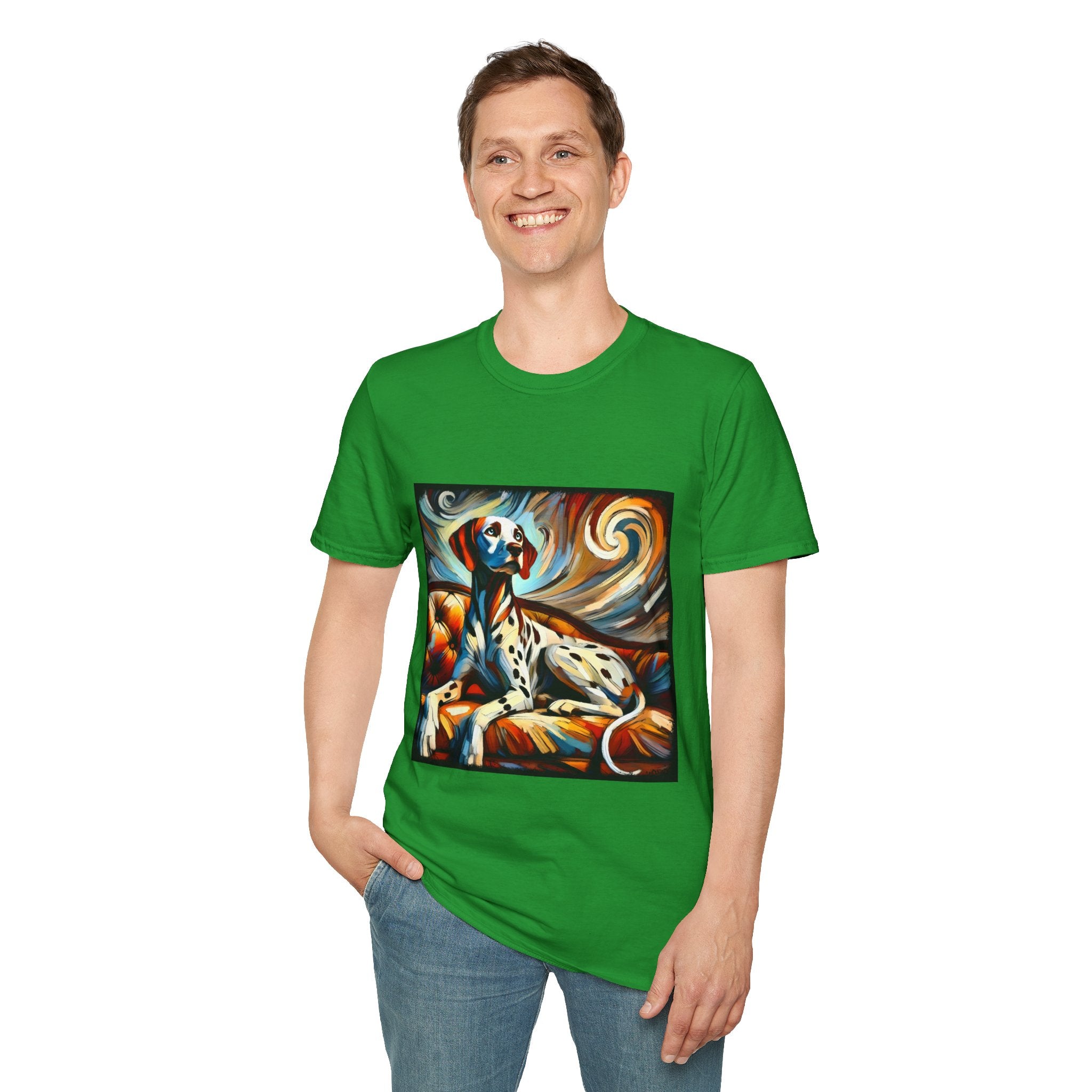 Dalmatian Warm Swirl | Unisex Dog T-Shirt
