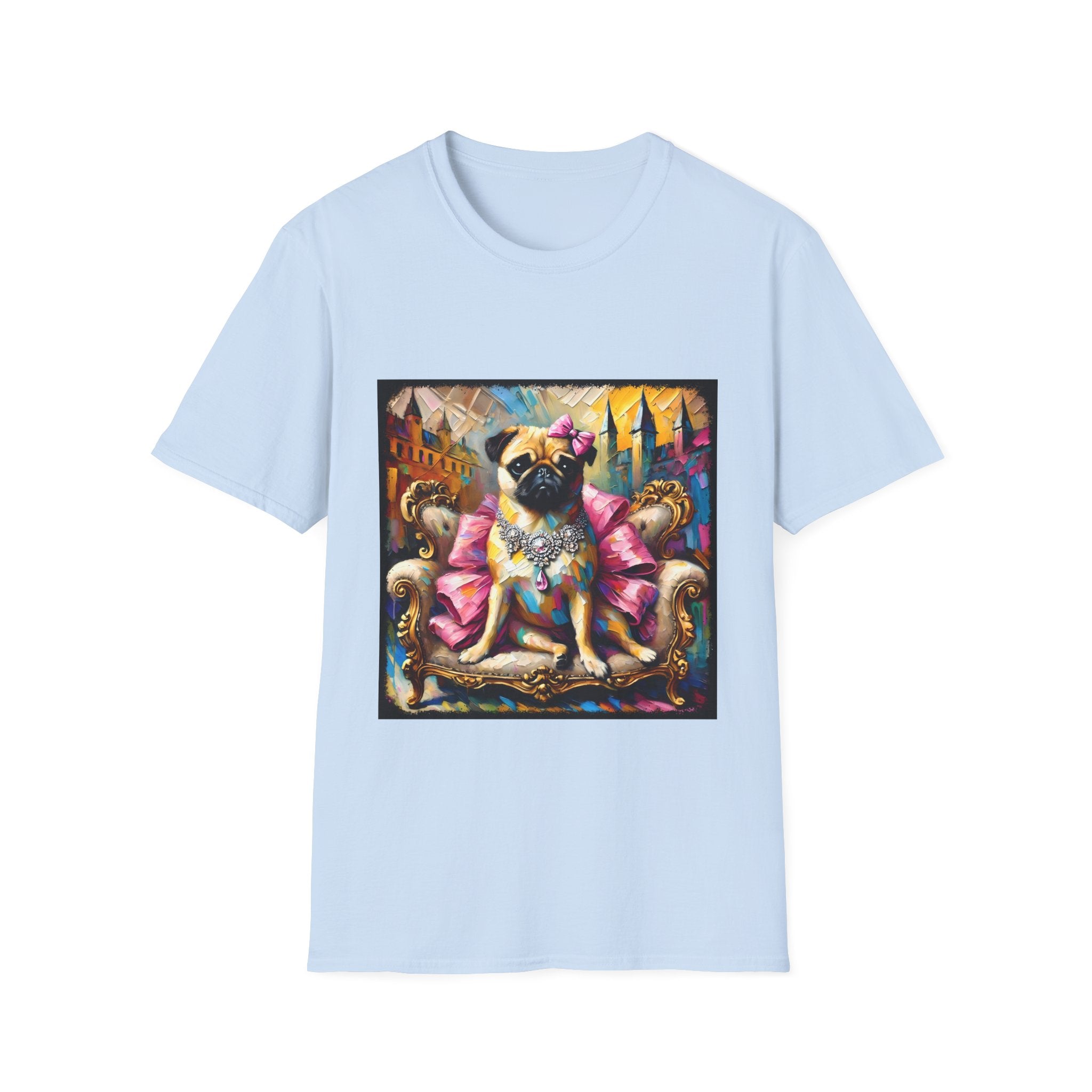 Pug Diamond Princess Classic | Unisex Dog T-Shirt