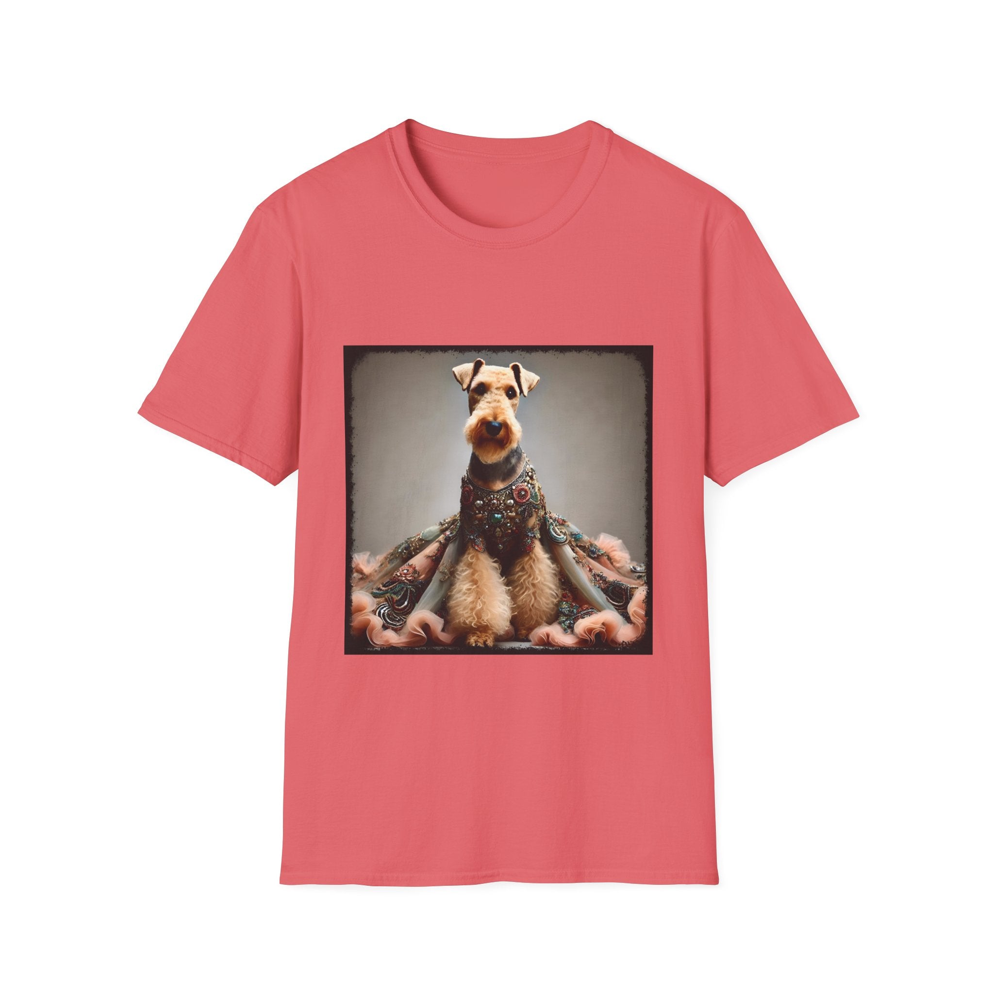 Airedale Terrier Shirt | Encrusted Queen Dog Lover Tee