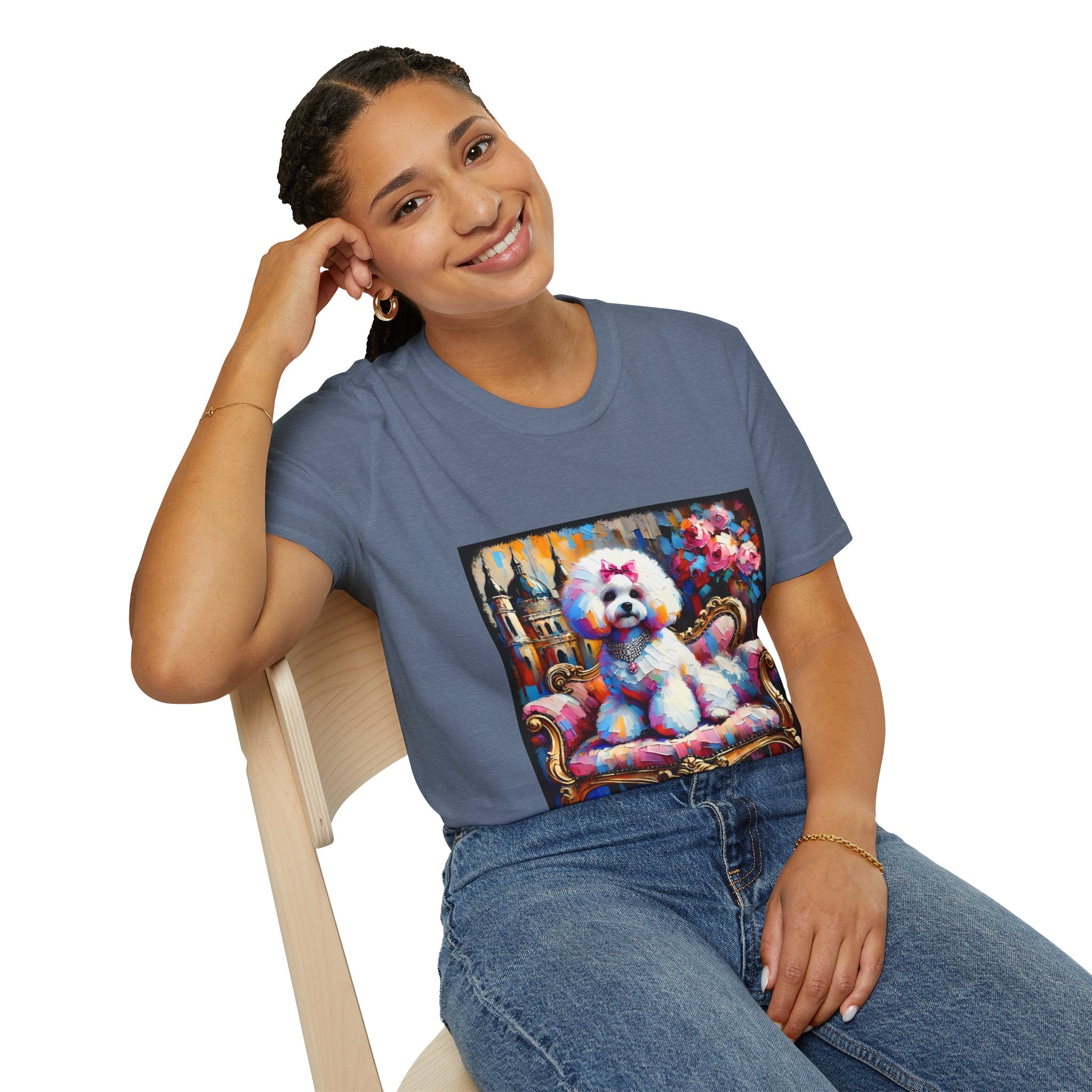 Bichon Frise diamond Princess Classic | Unisex Dog T-Shirt